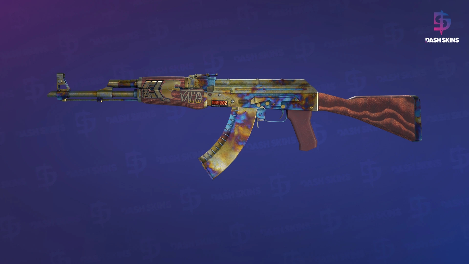 StatTrak™ AK-47 | Case Hardened (Well-Worn) Screenshot Playside