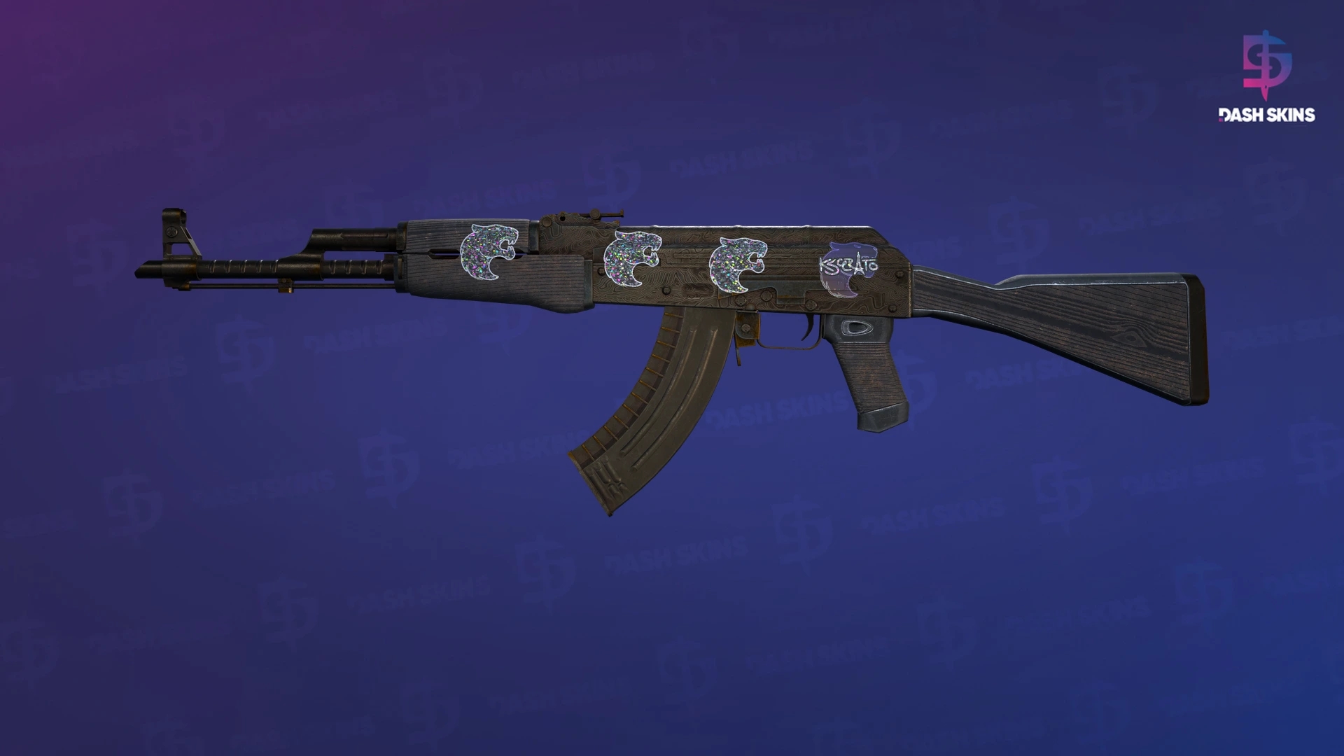 AK-47 | Steel Delta (Battle-Scarred) Screenshot Playside