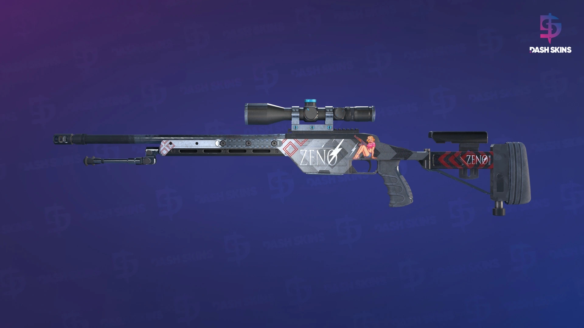 SSG 08 | Zeno (Well-Worn) Screenshot Playside