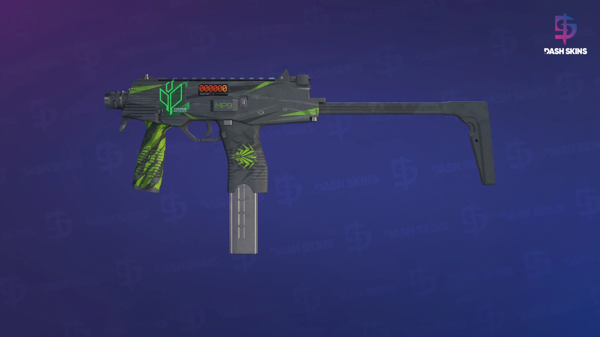 StatTrak™ MP9 | Deadly Poison (Battle-Scarred) Screenshot Playside
