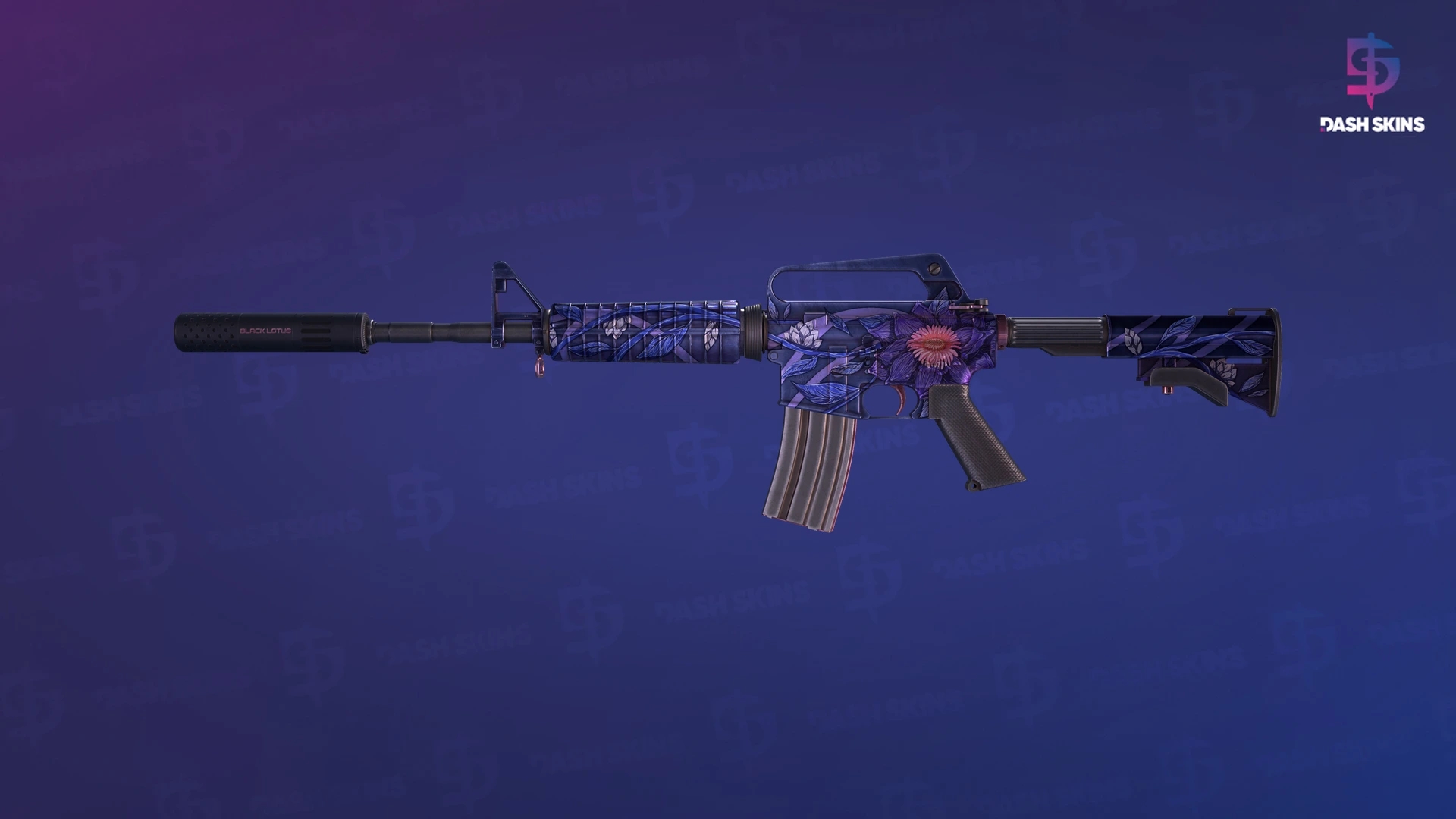M4A1-S | Black Lotus (Well-Worn) Screenshot Playside