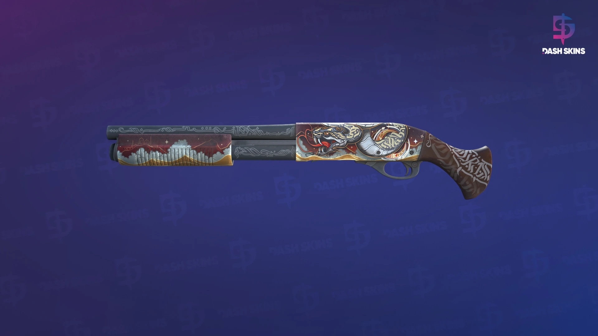 Sawed-Off | Lunar Wyrm (Minimal Wear) Screenshot Playside