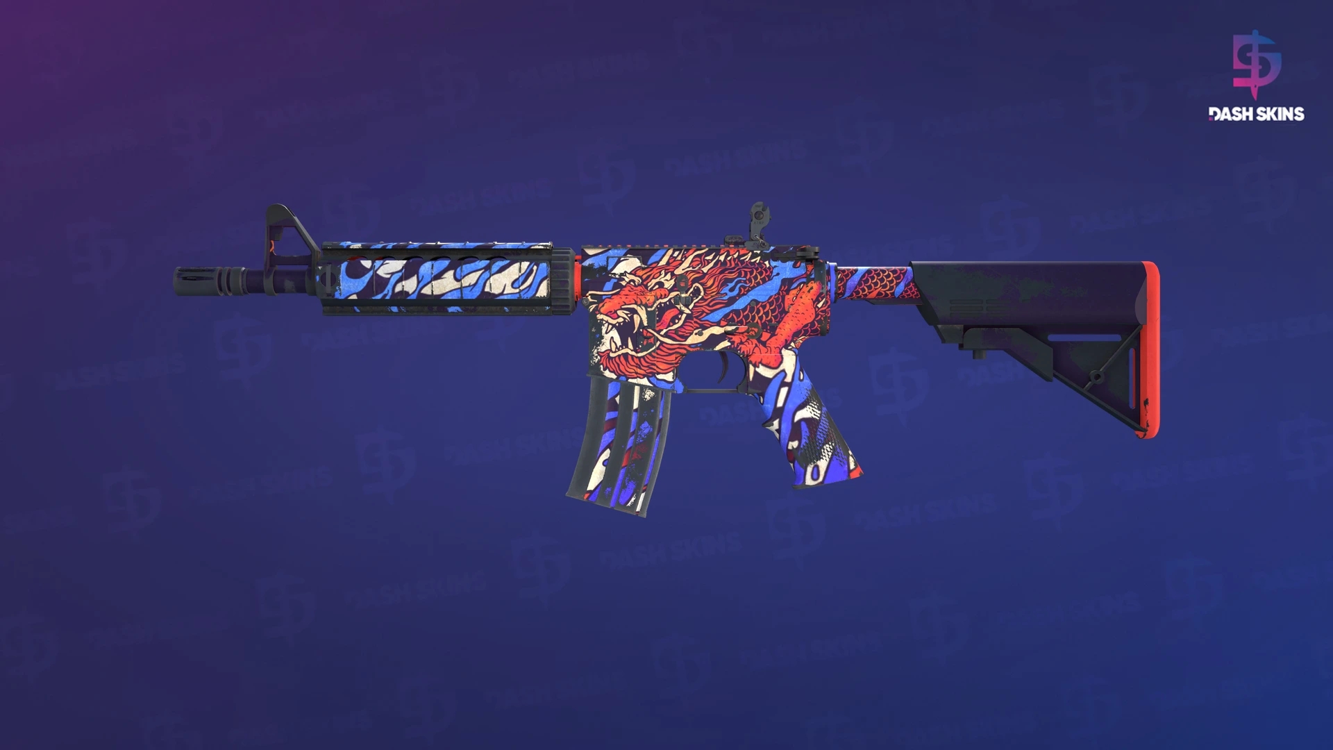 M4A4 | 龍王 (Dragon King) (Field-Tested) Screenshot Playside