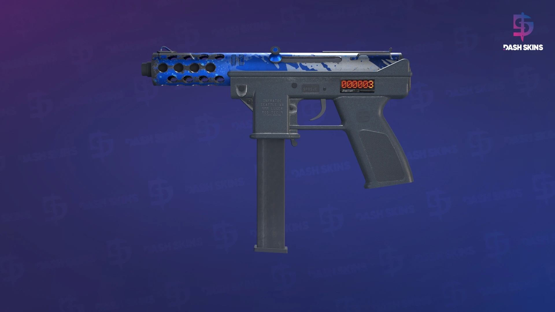 StatTrak™ Tec-9 | Ice Cap (Field-Tested) Screenshot Playside