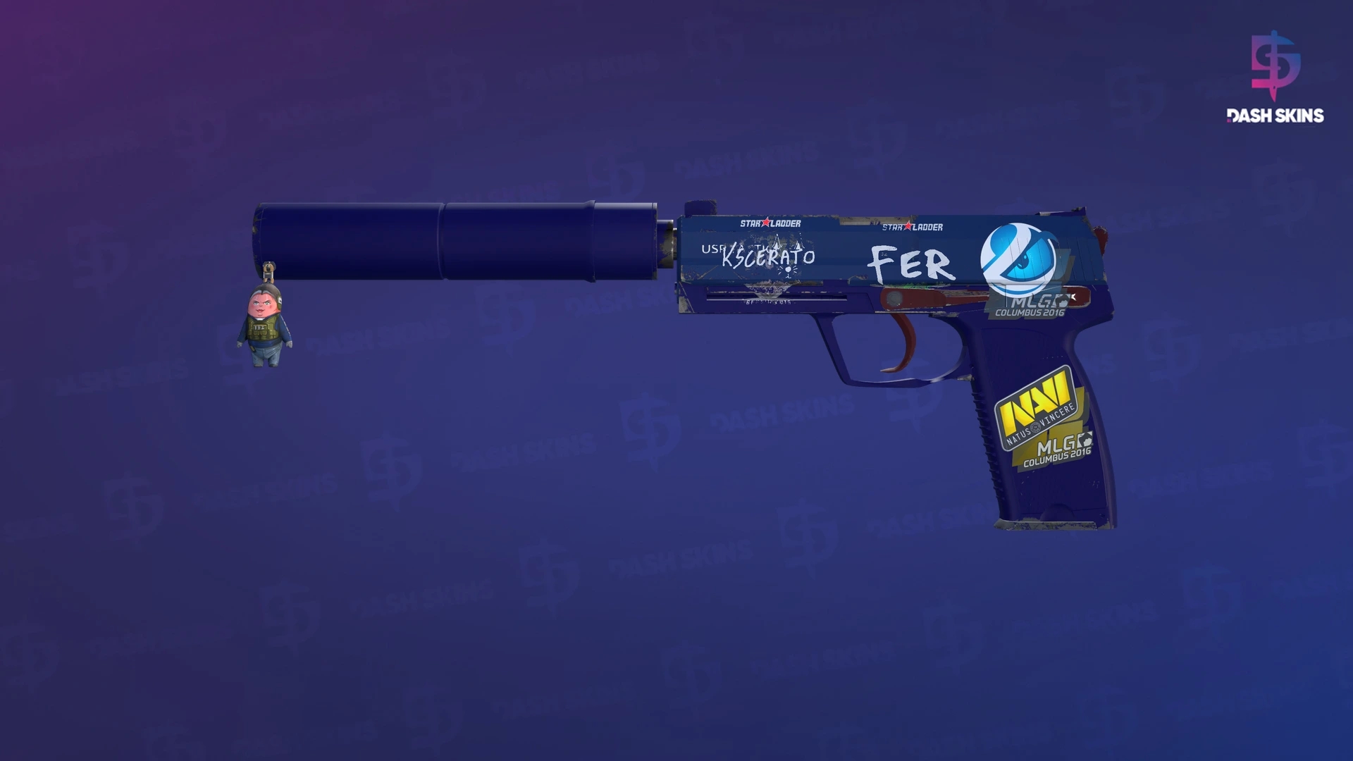 USP-S | Royal Blue (Minimal Wear) Screenshot Playside