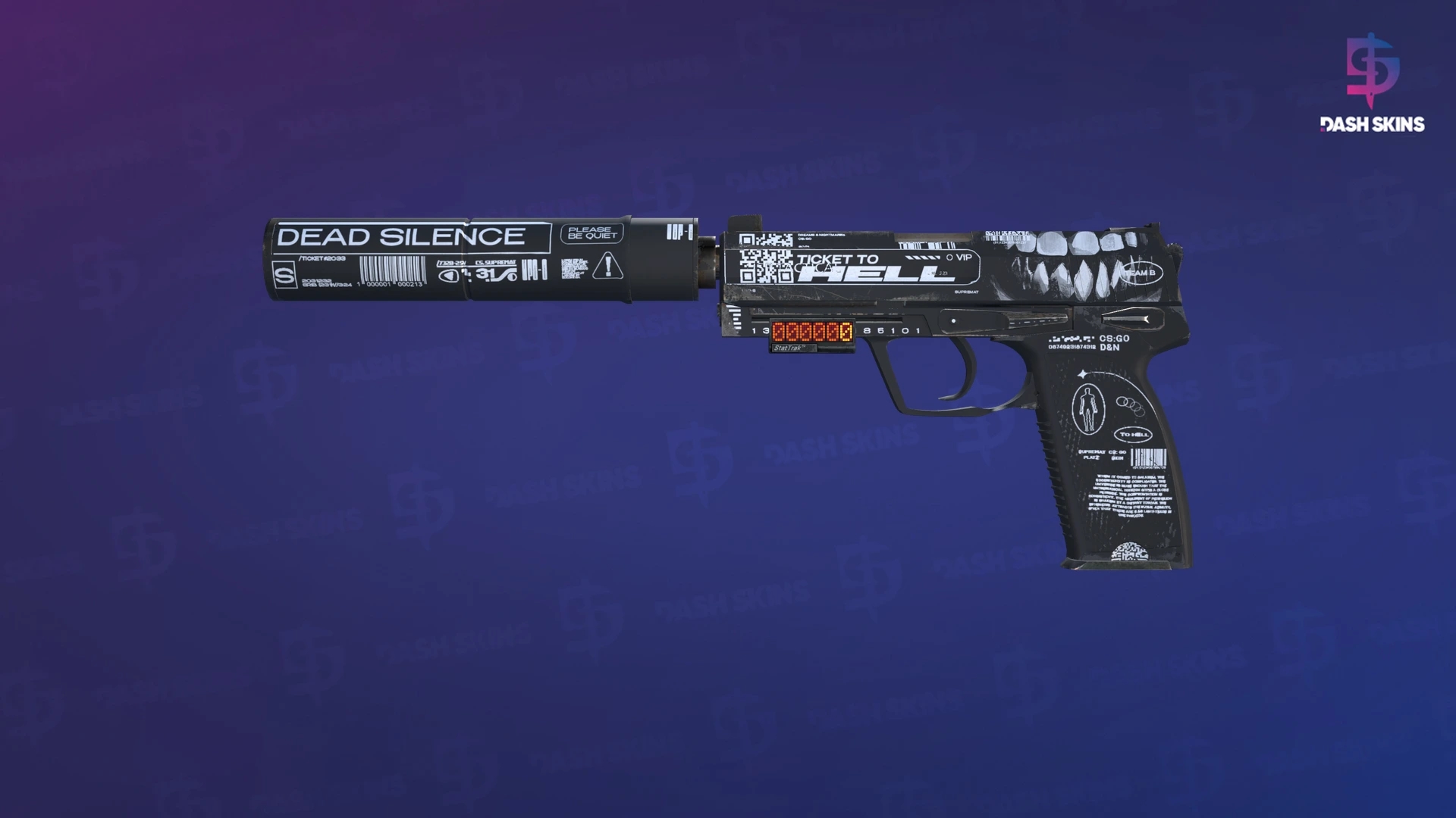 StatTrak™ USP-S | Ticket to Hell (Field-Tested) Screenshot Playside
