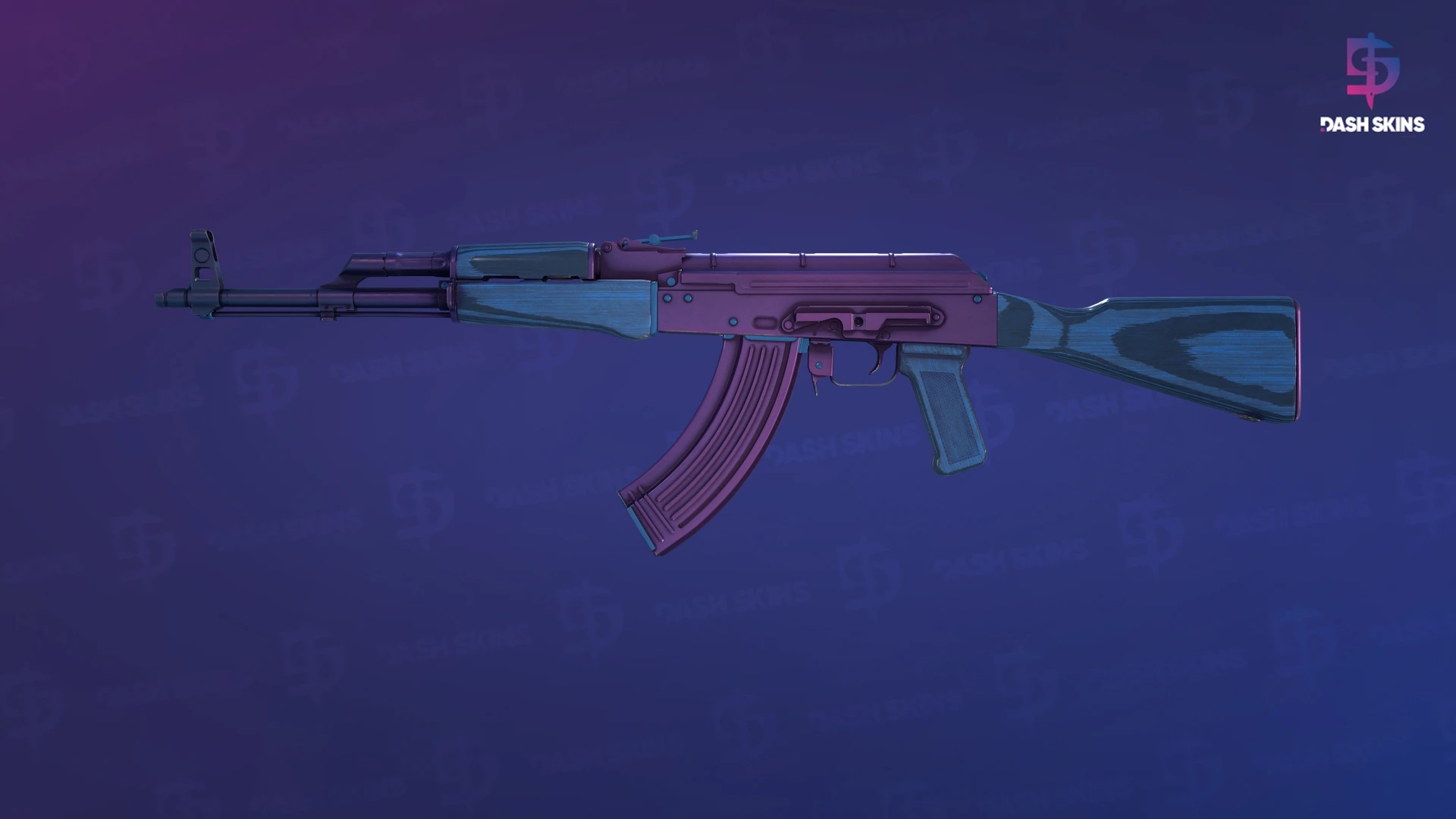 AK-47 | Midnight Laminate (Minimal Wear) Screenshot Playside