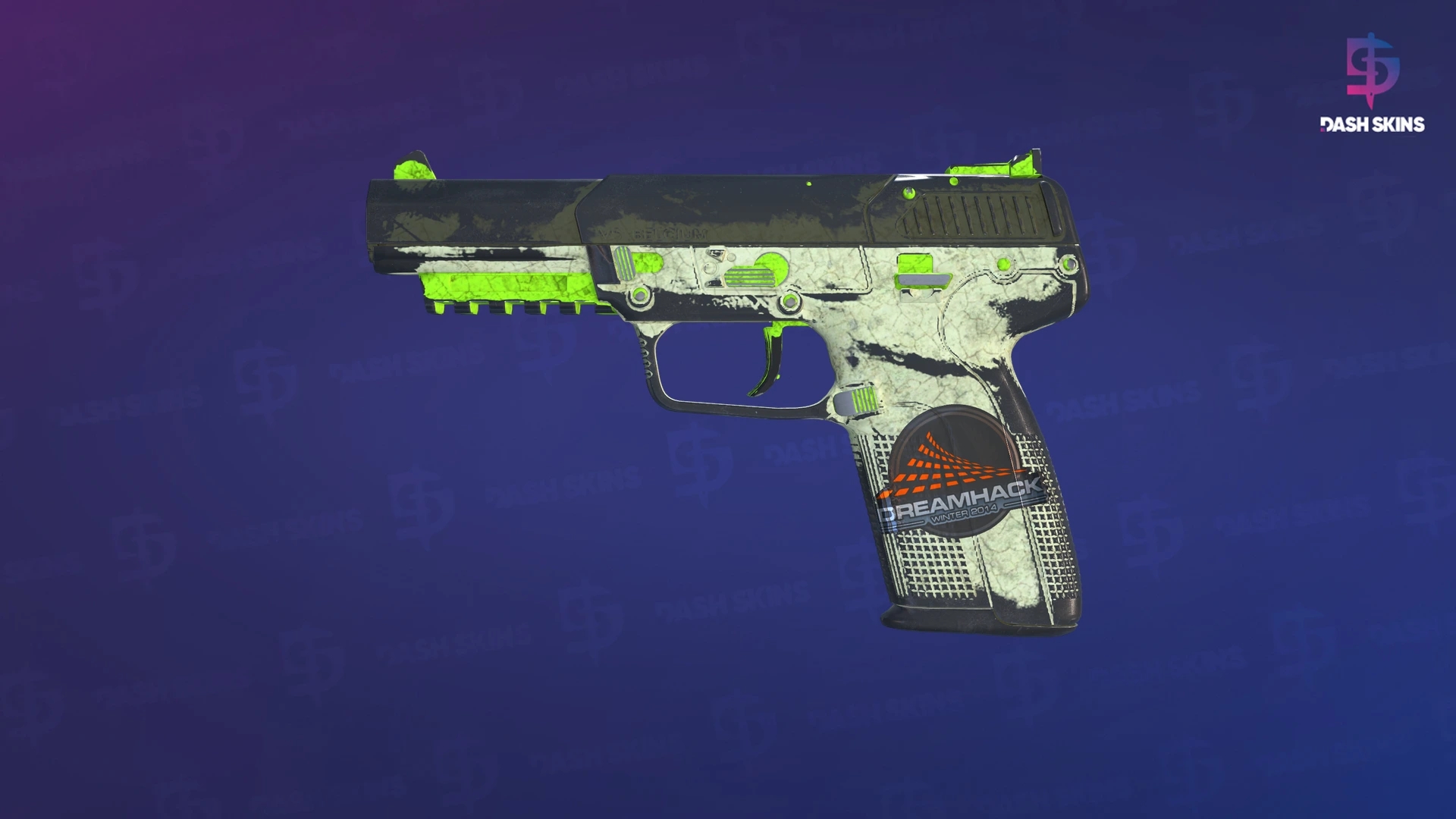 Souvenir Five-SeveN | Hot Shot (Battle-Scarred) Screenshot Playside