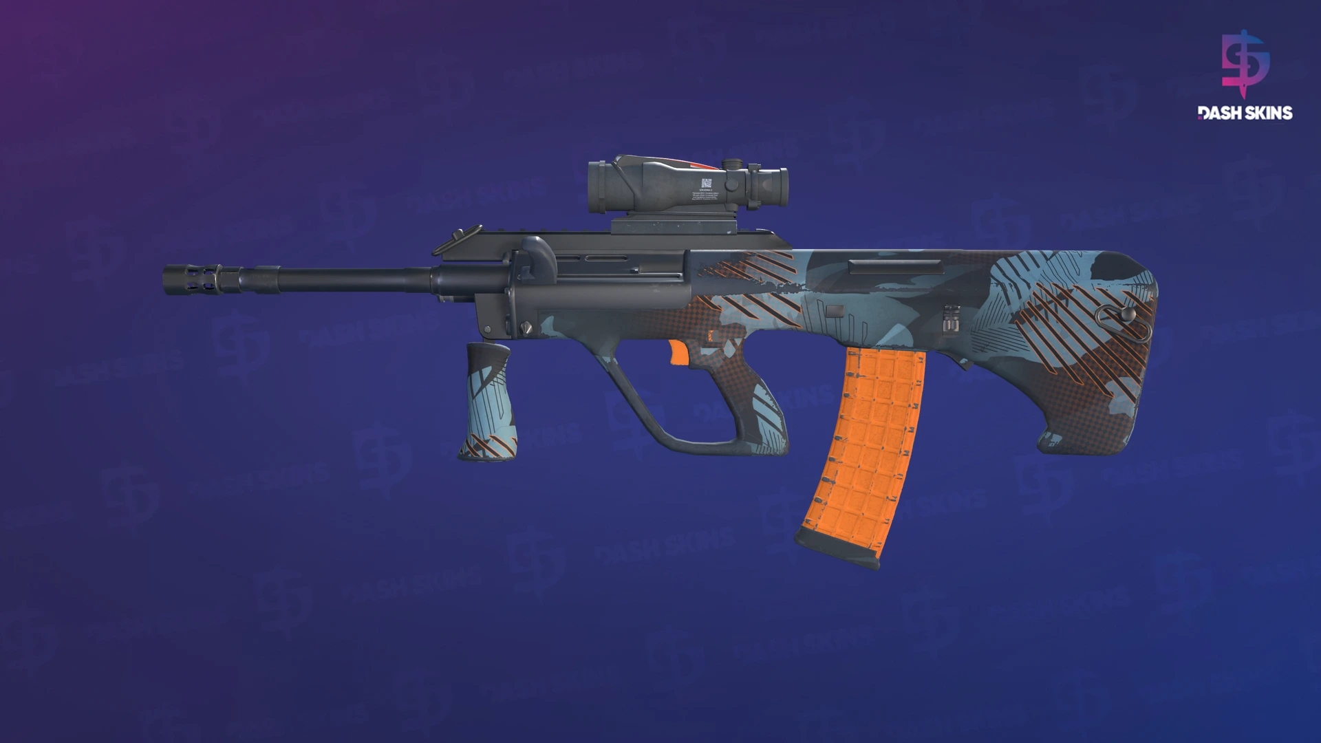 AUG | Amber Slipstream (Minimal Wear) Screenshot Playside