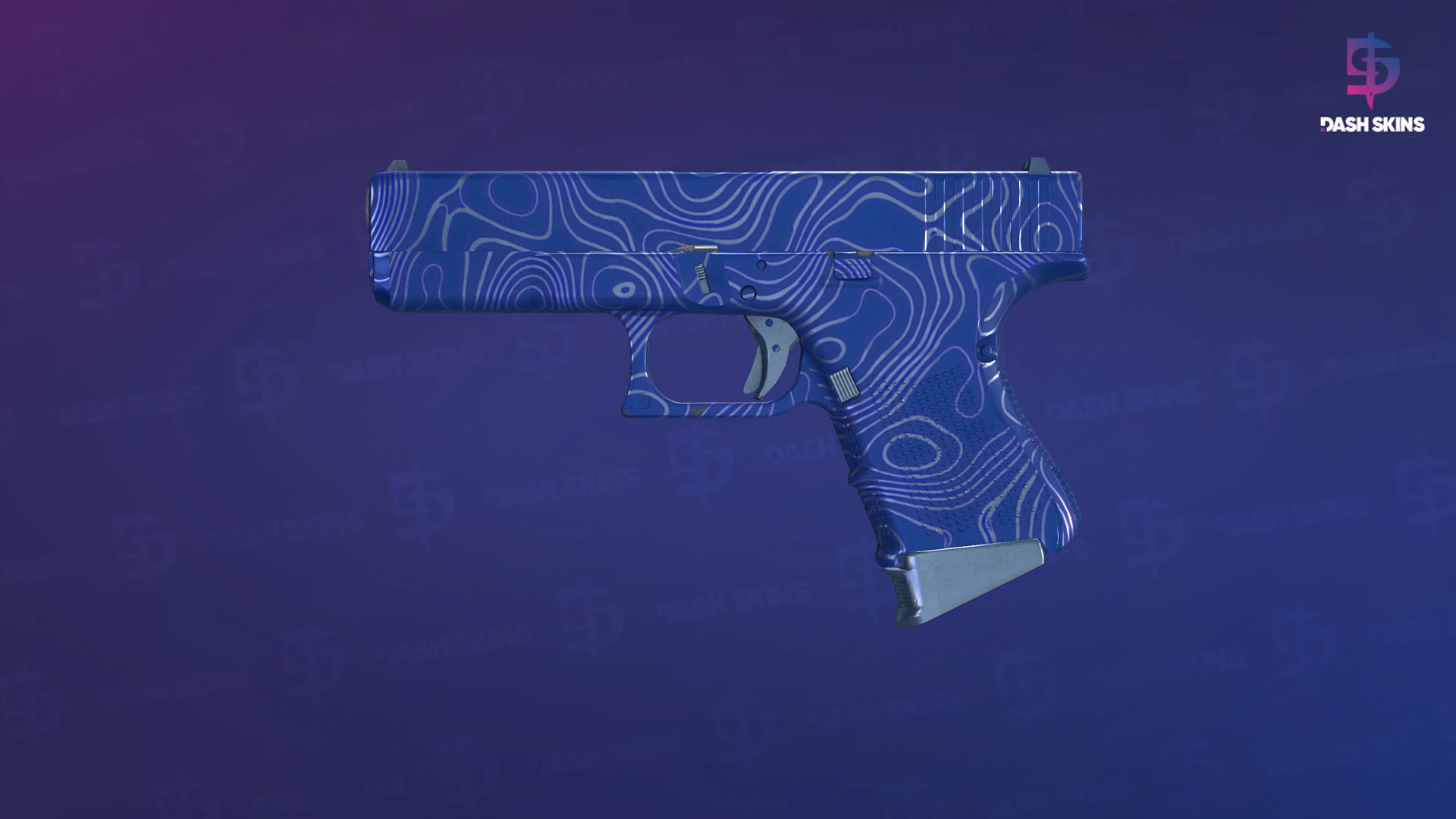 Glock-18 | Ocean Topo (Minimal Wear) Screenshot Playside