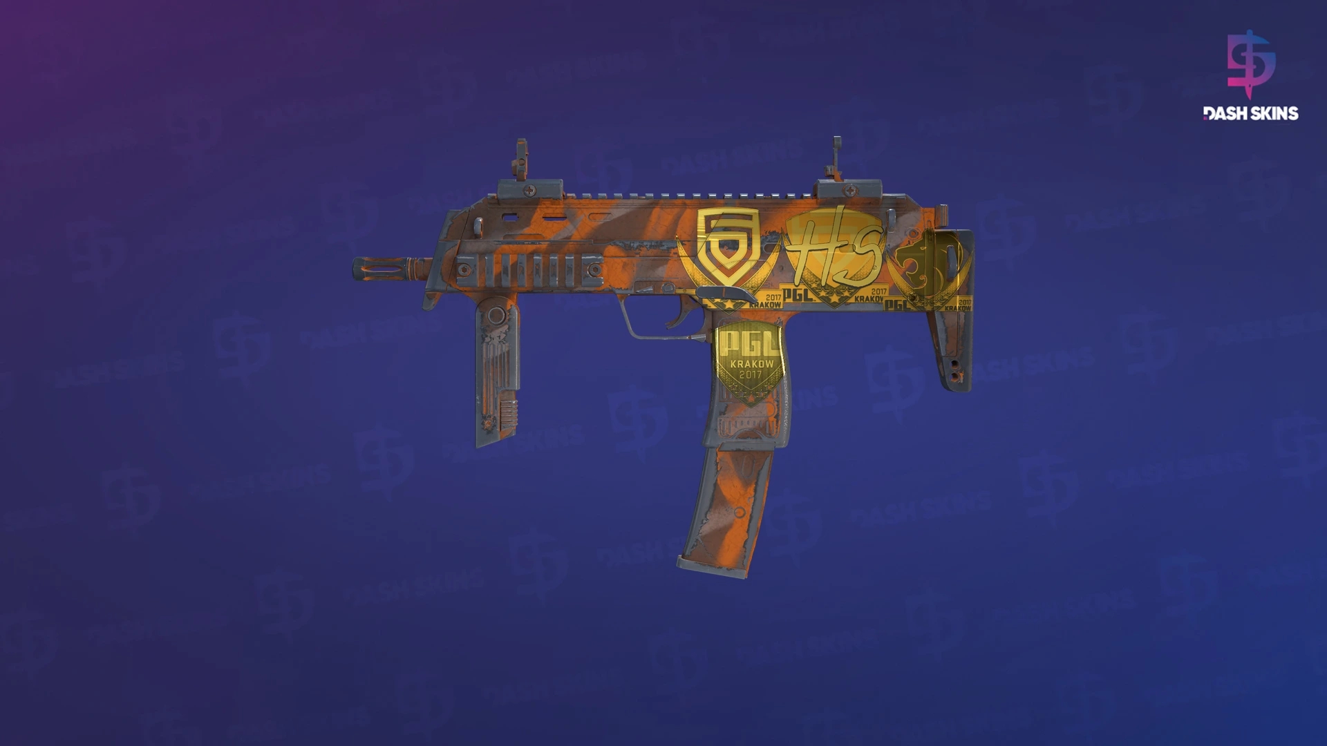Souvenir MP7 | Orange Peel (Well-Worn) Screenshot Playside