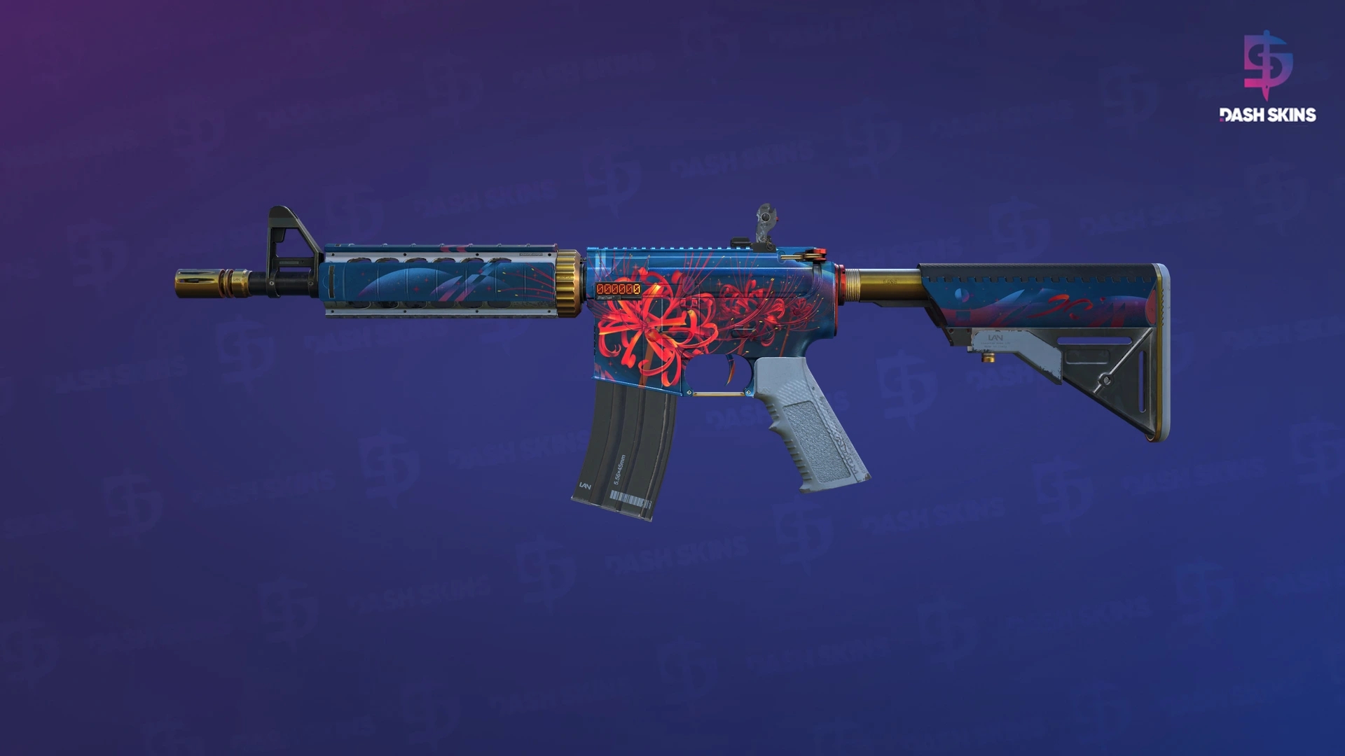 StatTrak™ M4A4 | Spider Lily (Minimal Wear) Screenshot Playside