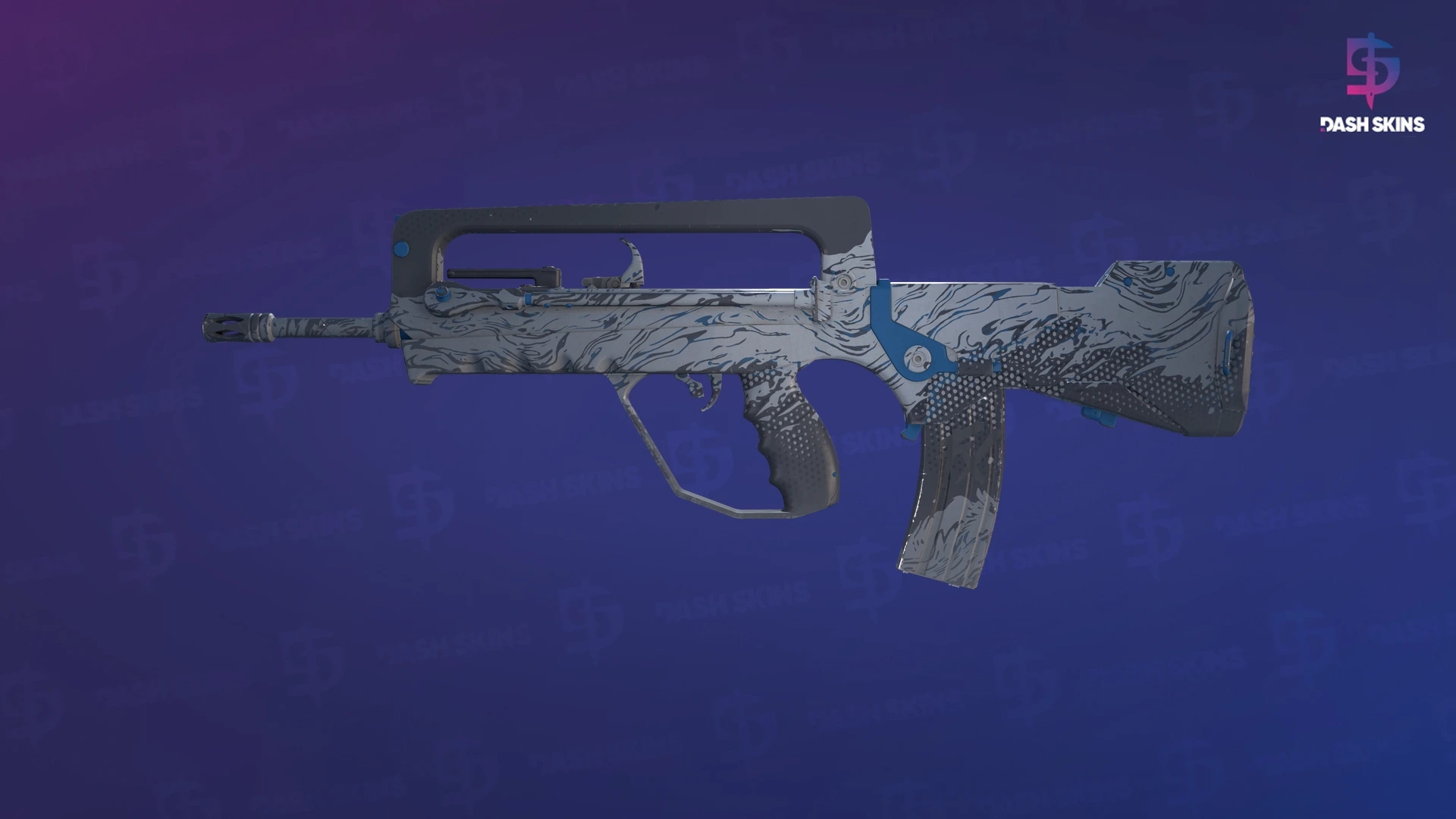 FAMAS | Halftone Wash (Minimal Wear) Screenshot Playside