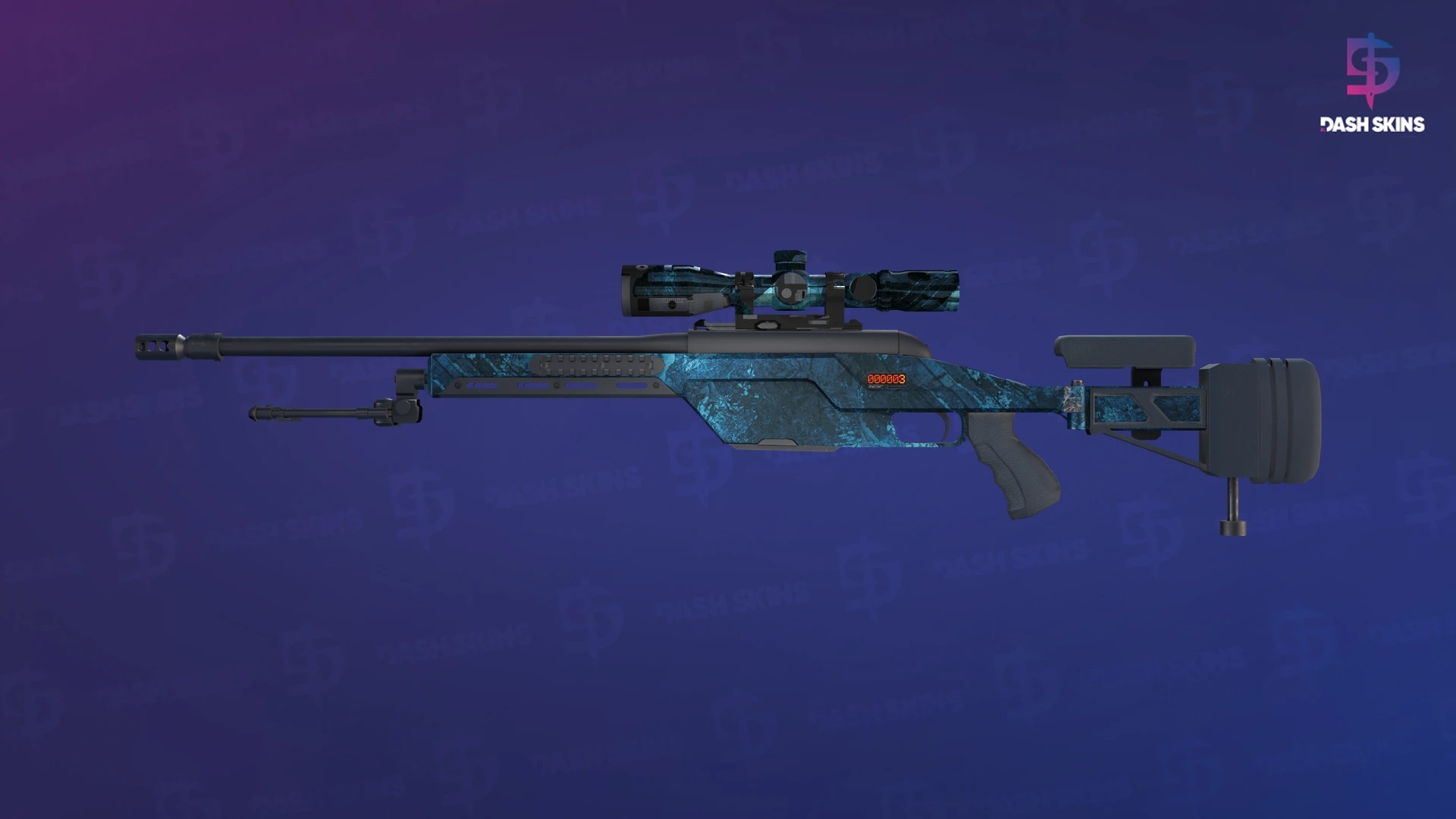 StatTrak™ SSG 08 | Abyss (Well-Worn) Screenshot Playside
