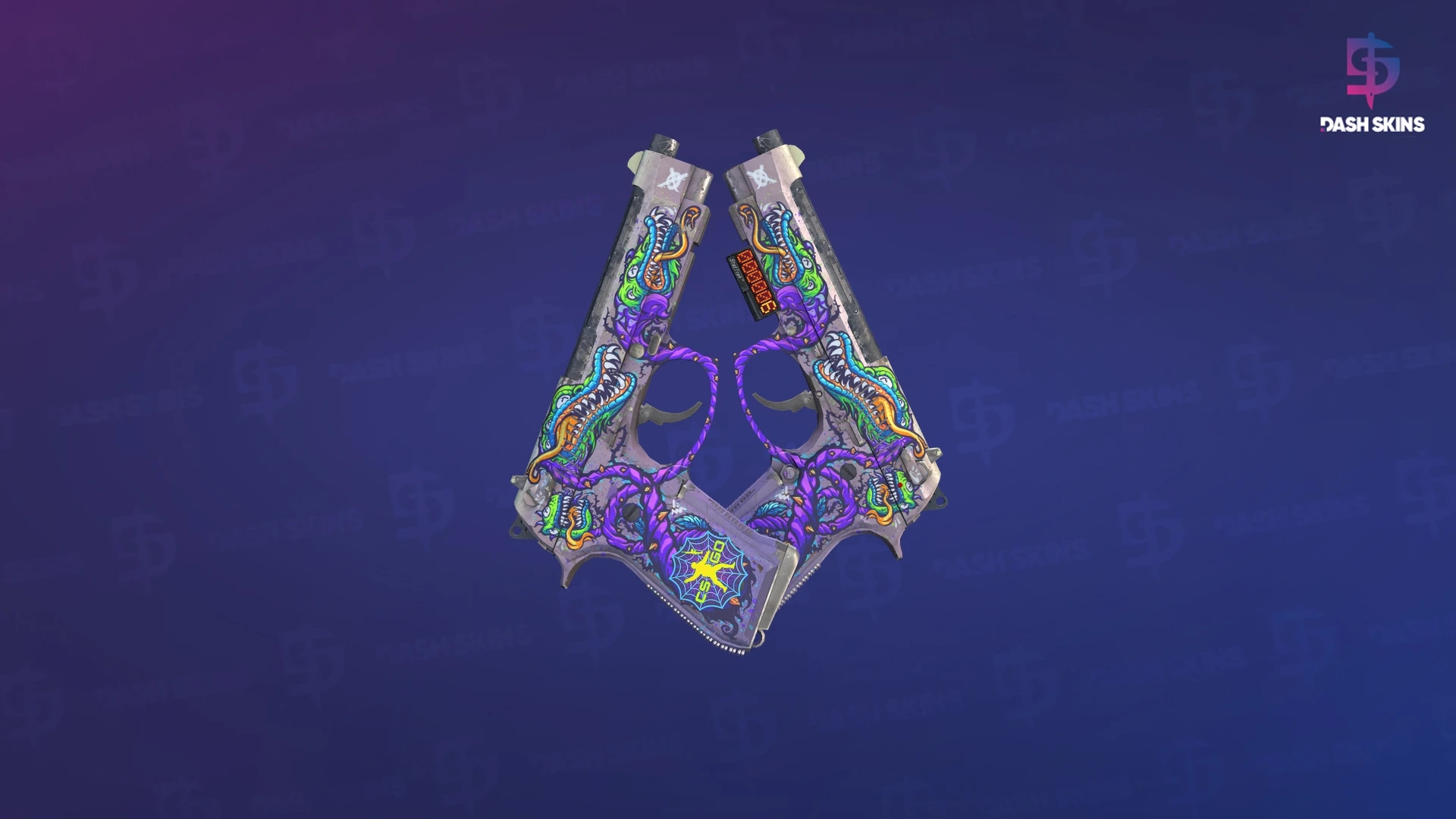 StatTrak™ Dual Berettas | Flora Carnivora (Field-Tested) Screenshot Playside
