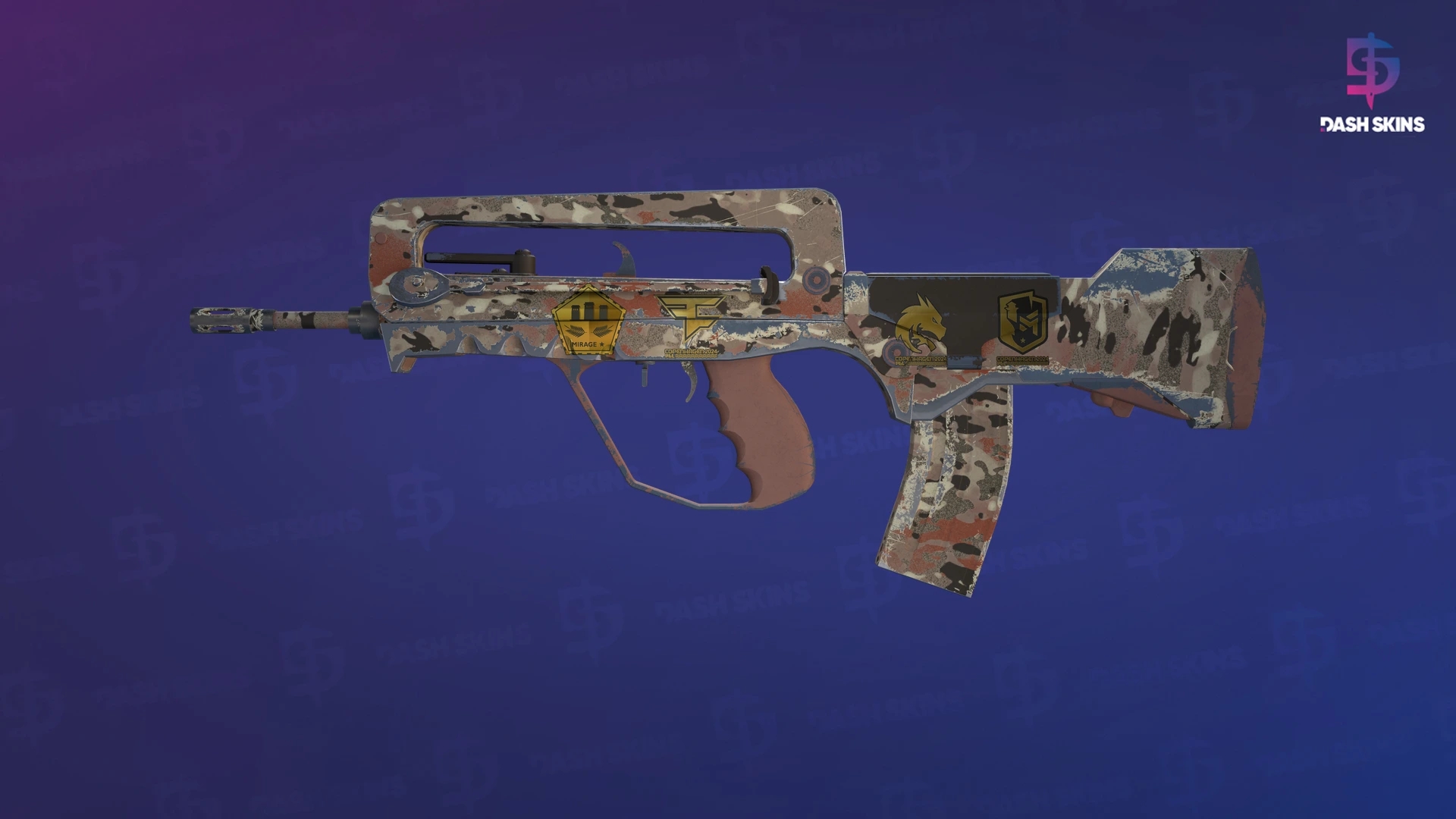 Souvenir FAMAS | CaliCamo (Field-Tested) Screenshot Playside