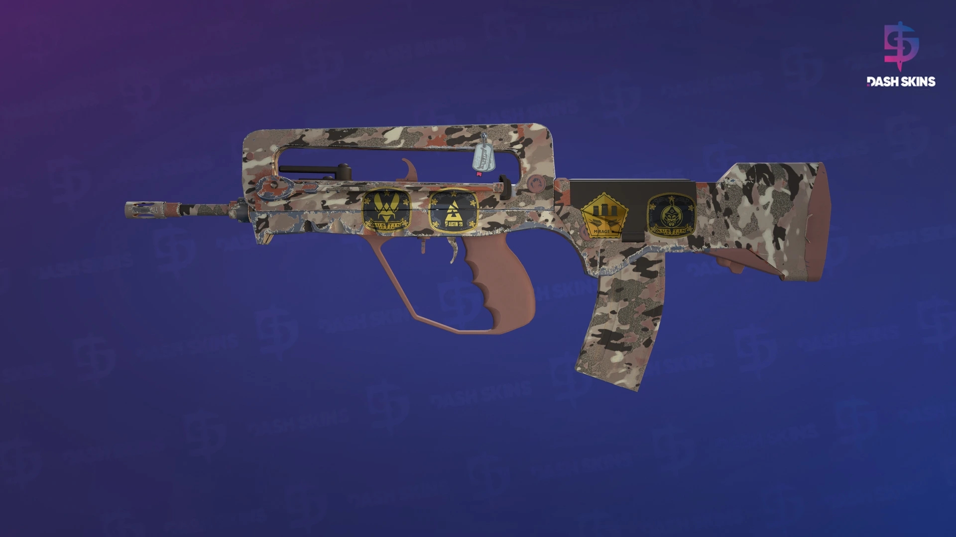 Souvenir FAMAS | CaliCamo (Factory New) Screenshot Playside