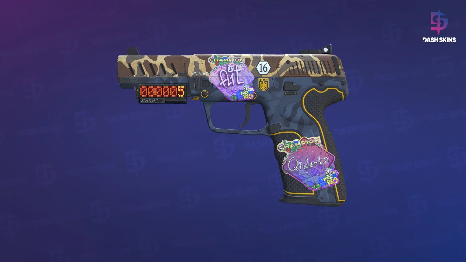 StatTrak™ Five-SeveN | Buddy (Minimal Wear) Screenshot Playside