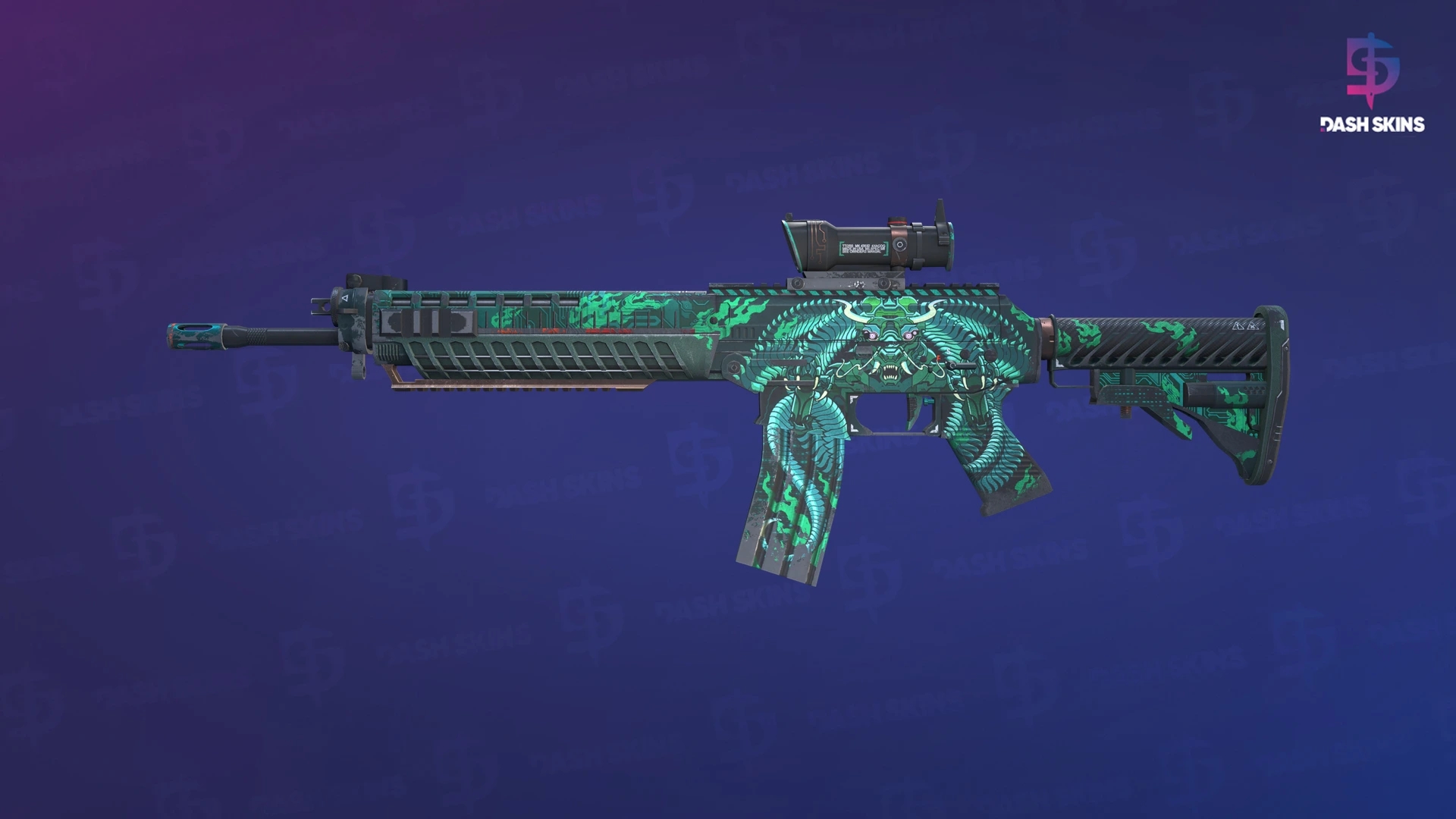 SG 553 | Dragon Tech (Field-Tested) Screenshot Playside