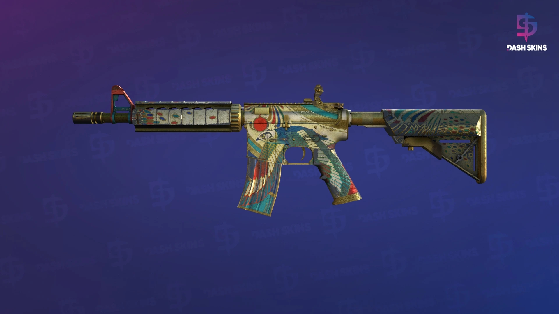 M4A4 | Eye of Horus (Battle-Scarred) Screenshot Playside