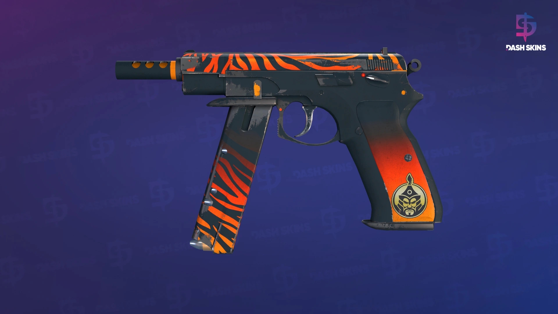 CZ75-Auto | Tigris (Well-Worn) Screenshot Playside
