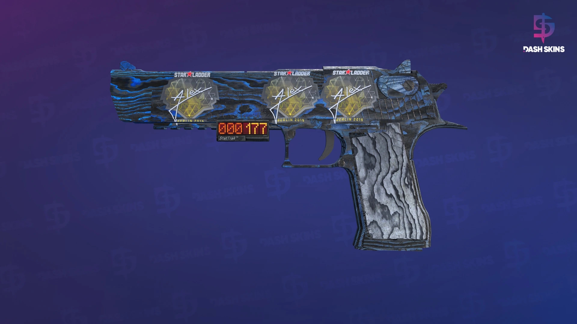 StatTrak™ Desert Eagle | Blue Ply (Battle-Scarred) Screenshot Playside