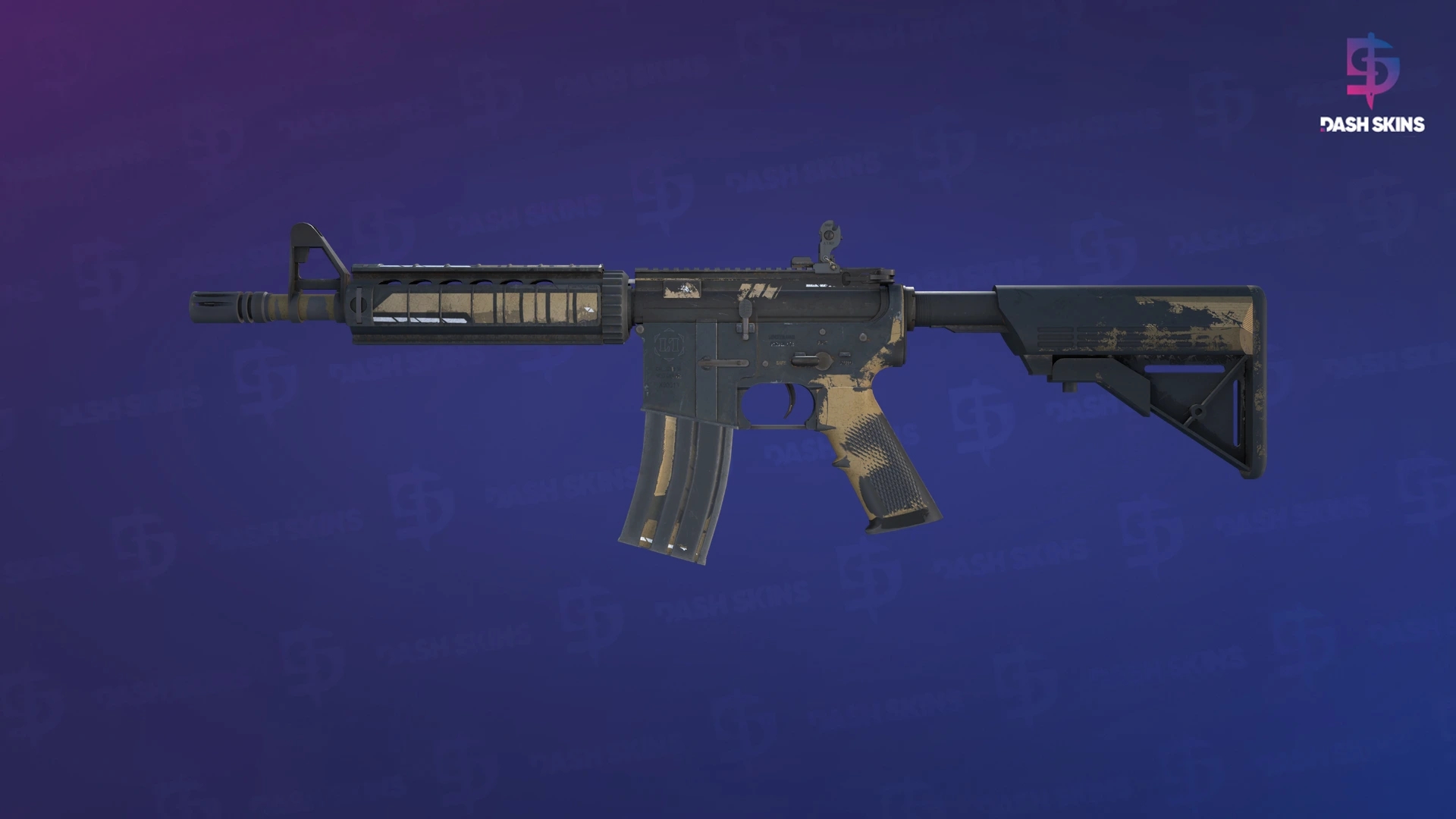M4A4 | Desert-Strike (Battle-Scarred) Screenshot Playside