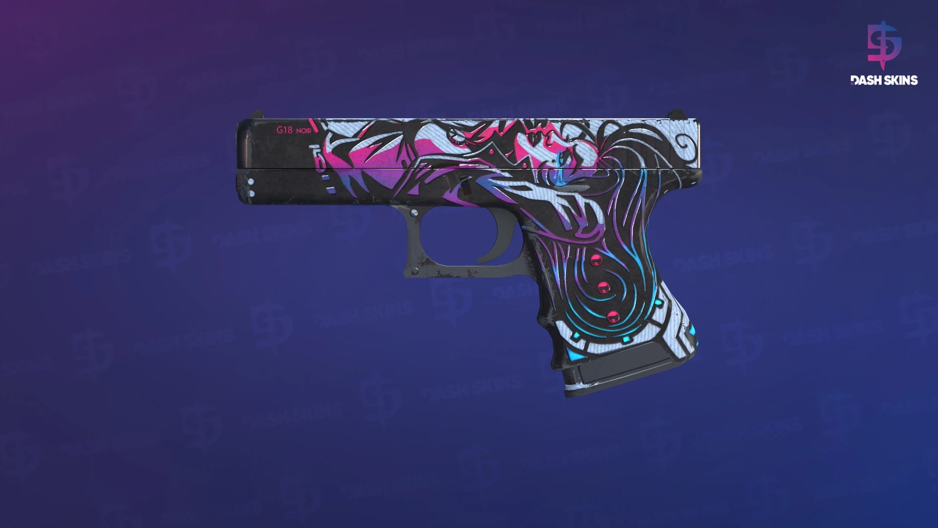 Glock-18 | Neo-Noir (Well-Worn) Screenshot Playside