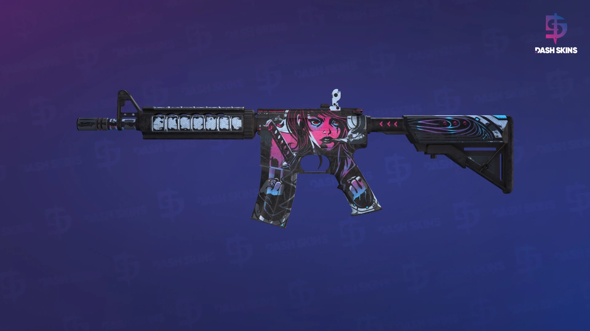 M4A4 | Neo-Noir (Battle-Scarred) Screenshot Playside
