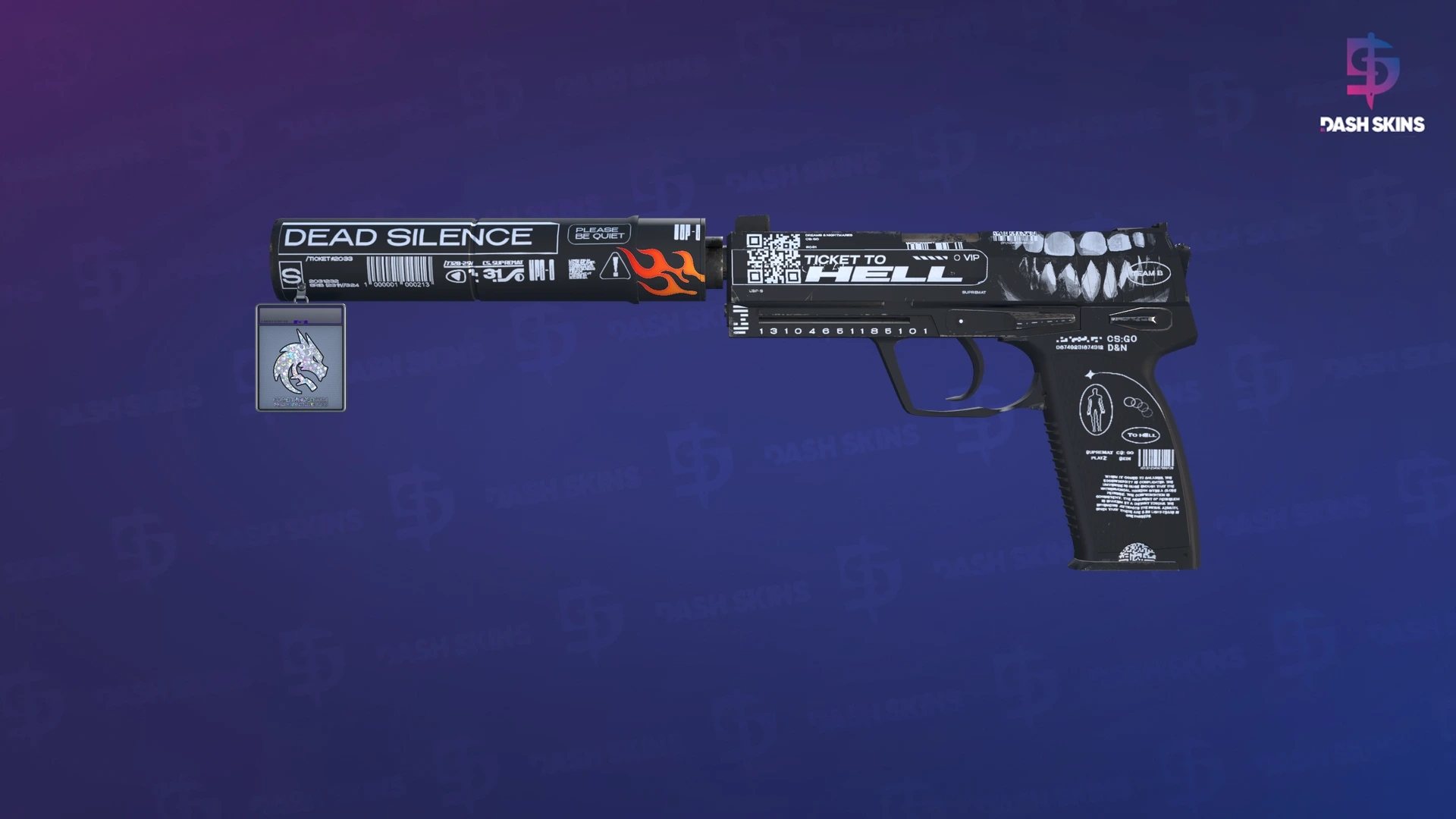 USP-S | Ticket to Hell (Minimal Wear) Screenshot Playside