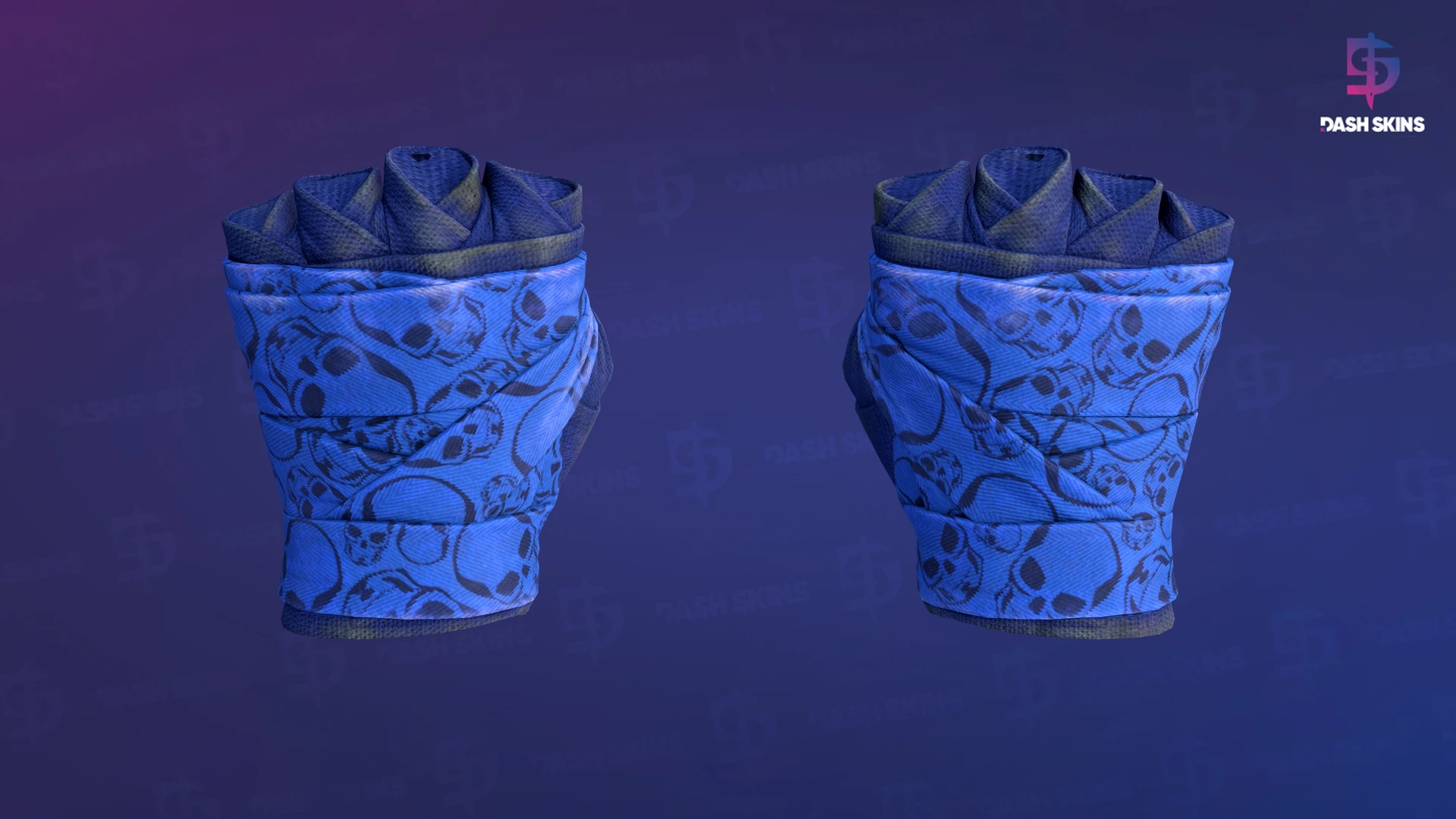 ★ Hand Wraps | Cobalt Skulls (Well-Worn) Screenshot Playside