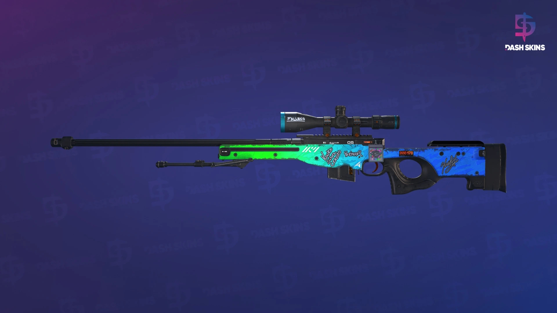 StatTrak™ AWP | Ice Coaled (Field-Tested) Screenshot Playside