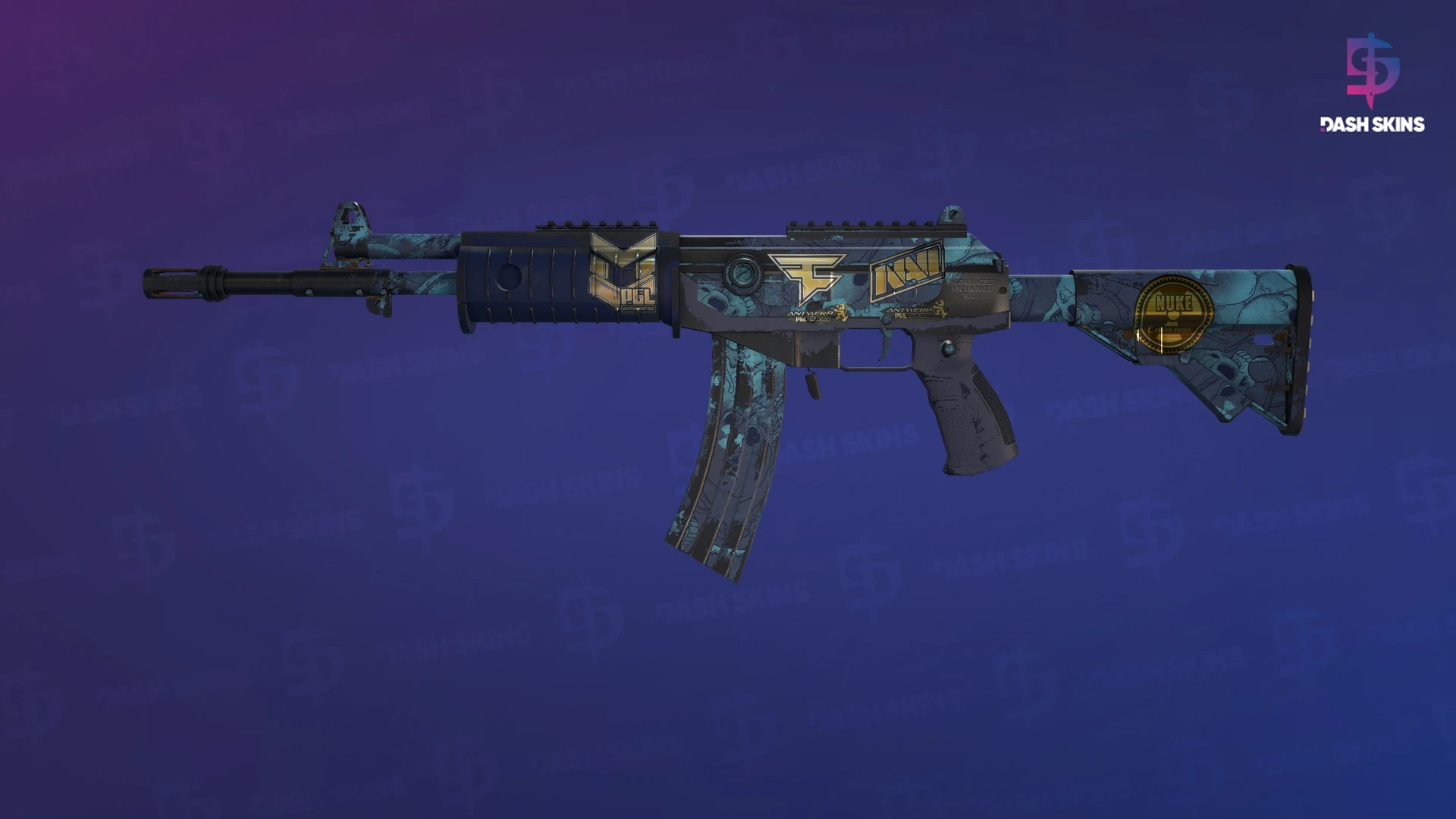 Souvenir Galil AR | Cold Fusion (Well-Worn) Screenshot Playside