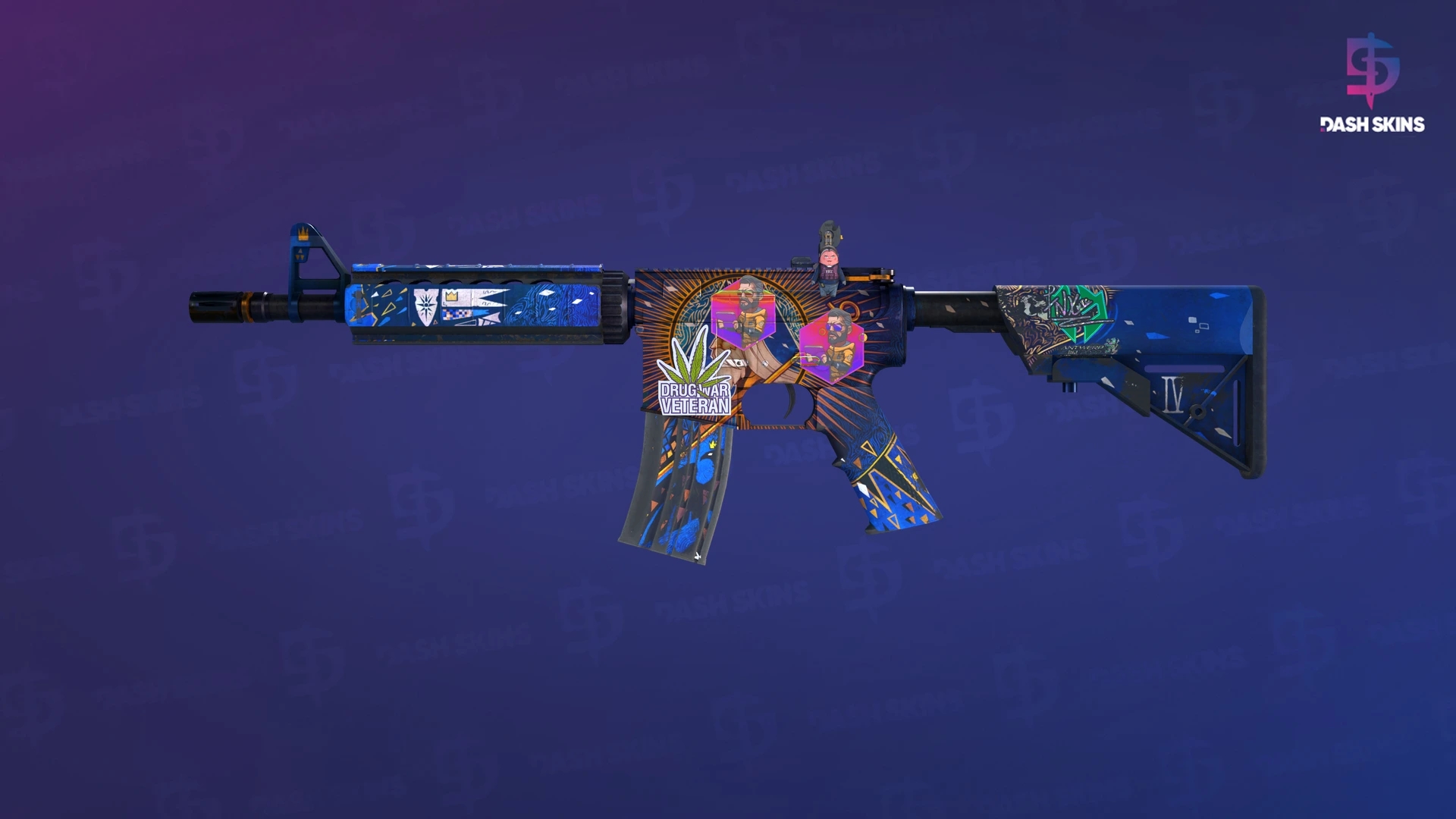 M4A4 | The Emperor (Well-Worn) Screenshot Playside