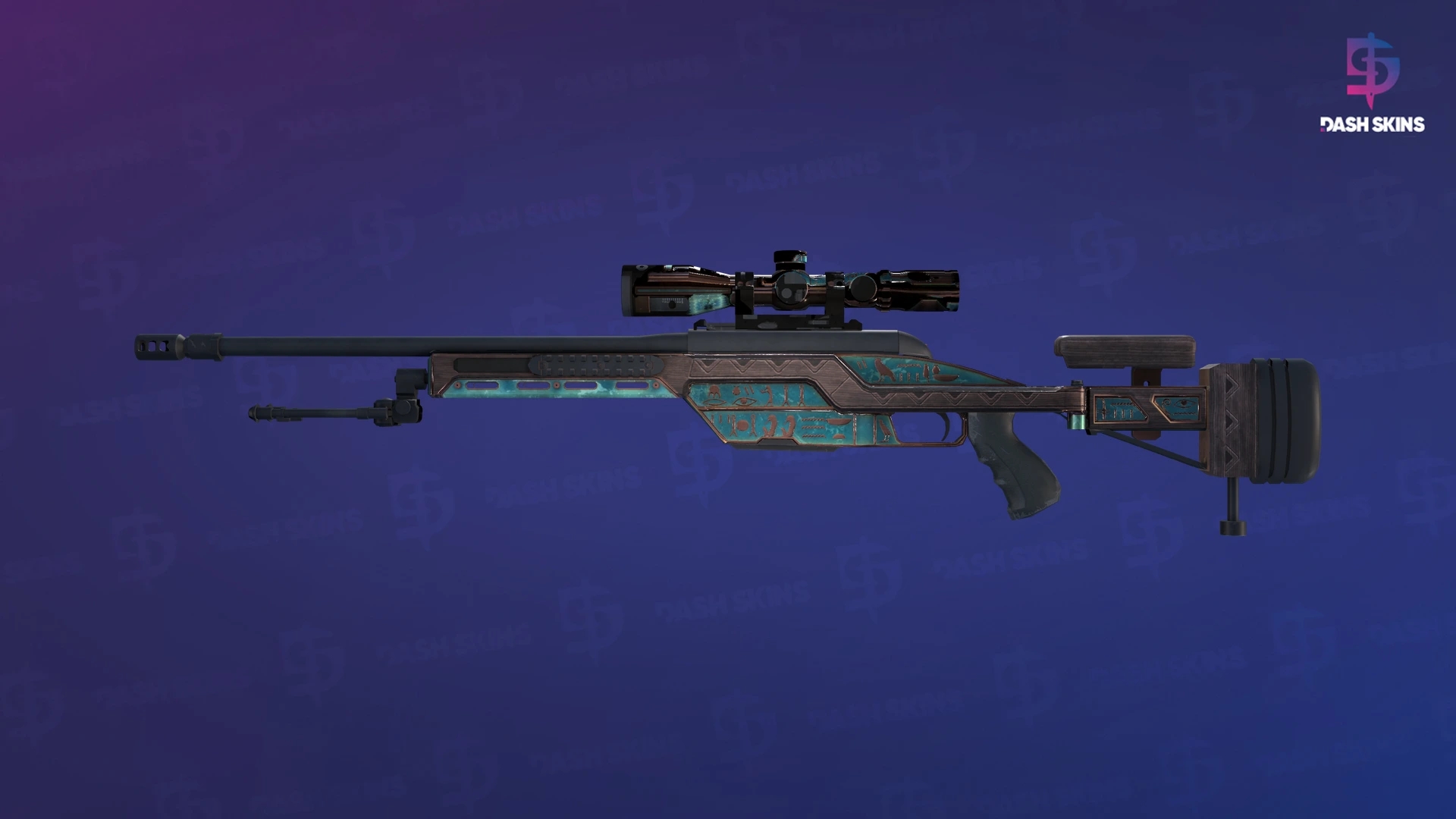 SSG 08 | Azure Glyph (Field-Tested) Screenshot Playside