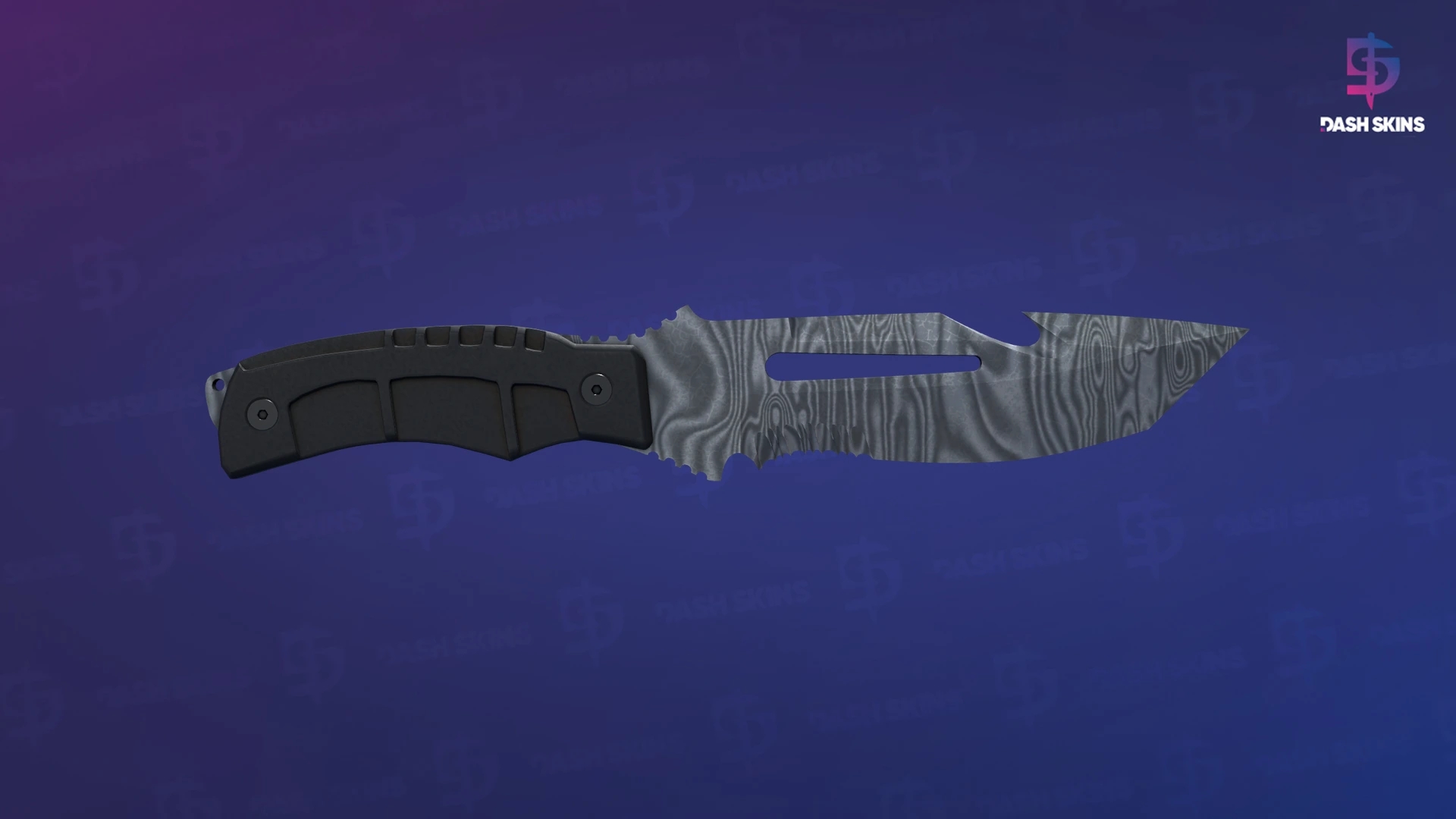 ★ Survival Knife | Damascus Steel (Well-Worn) Screenshot Playside