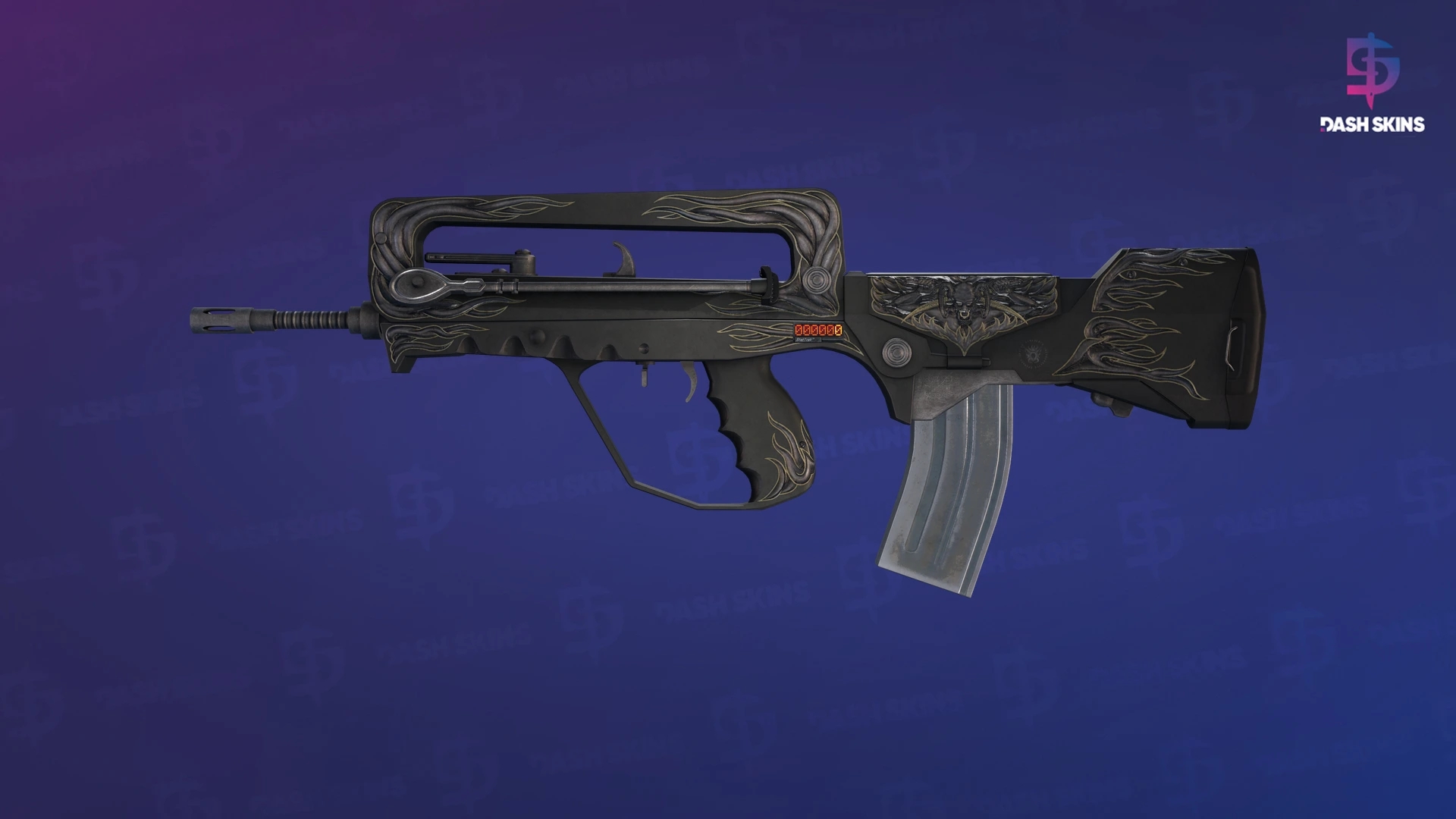 StatTrak™ FAMAS | Djinn (Well-Worn) Screenshot Playside