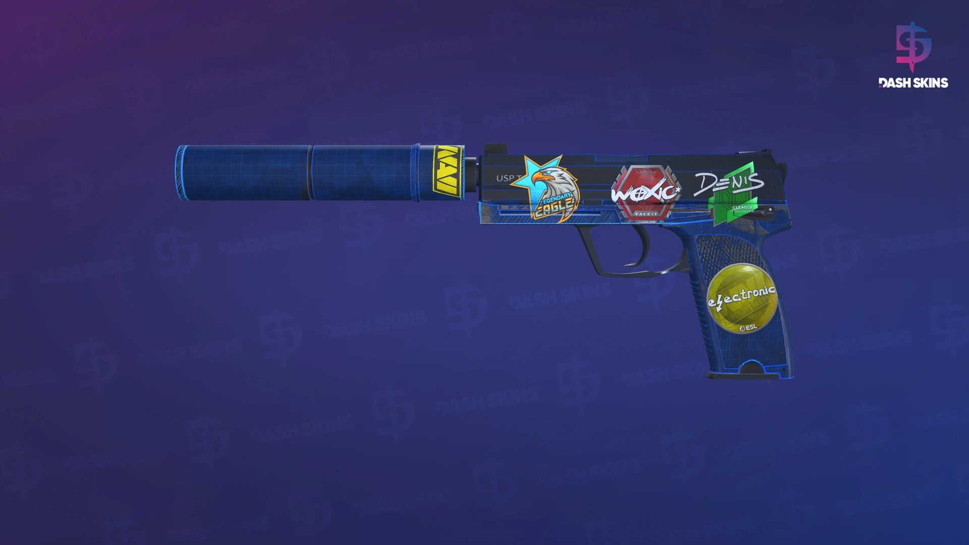USP-S | Blueprint (Battle-Scarred) Screenshot Playside