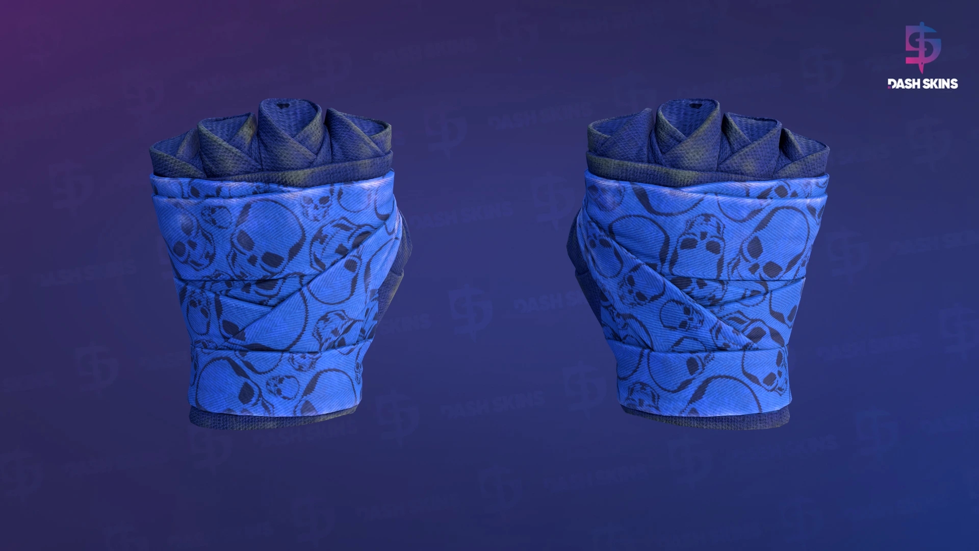 ★ Hand Wraps | Cobalt Skulls (Well-Worn) Screenshot Playside