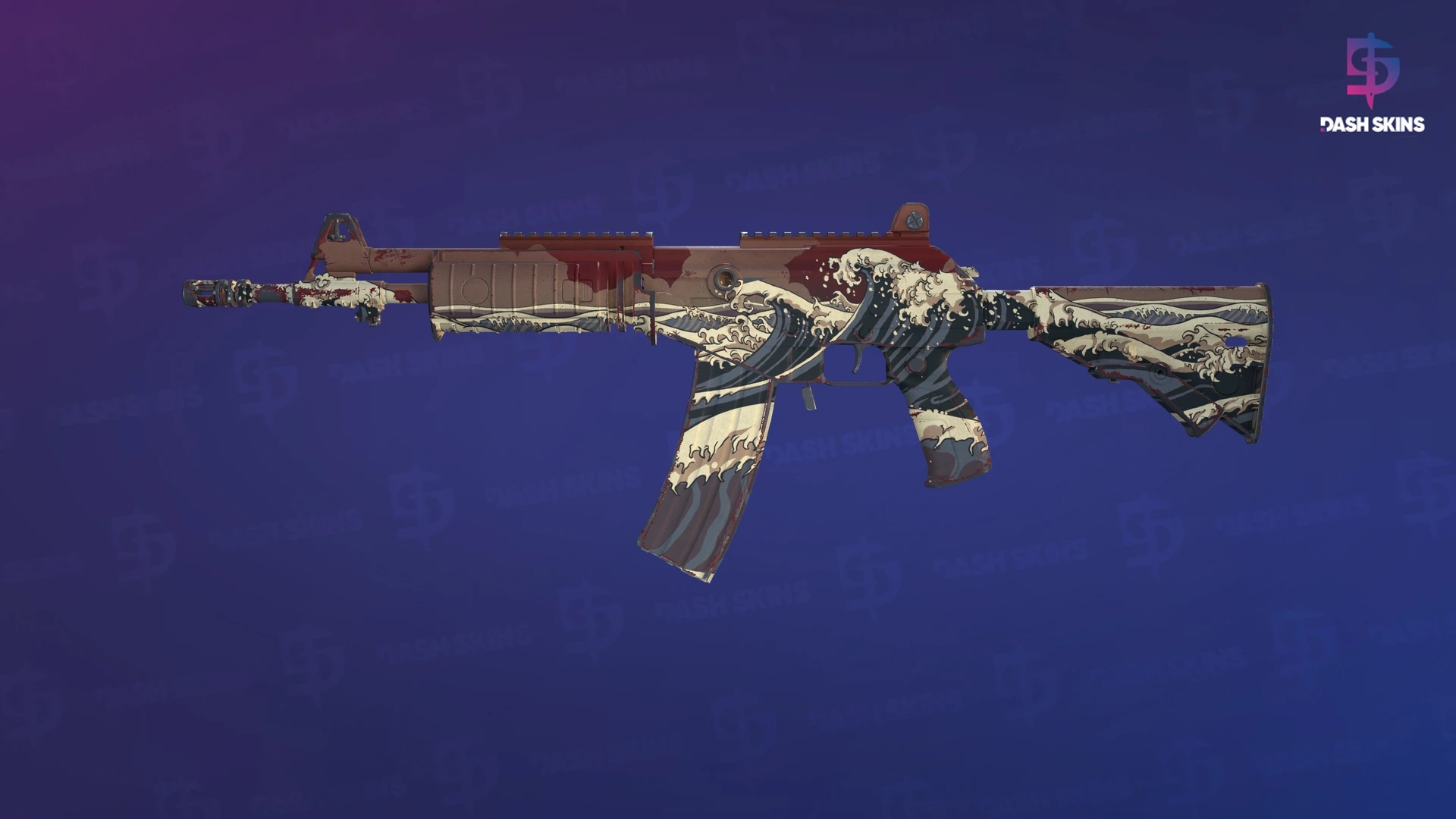 Galil AR | Crimson Tsunami (Minimal Wear) Screenshot Playside