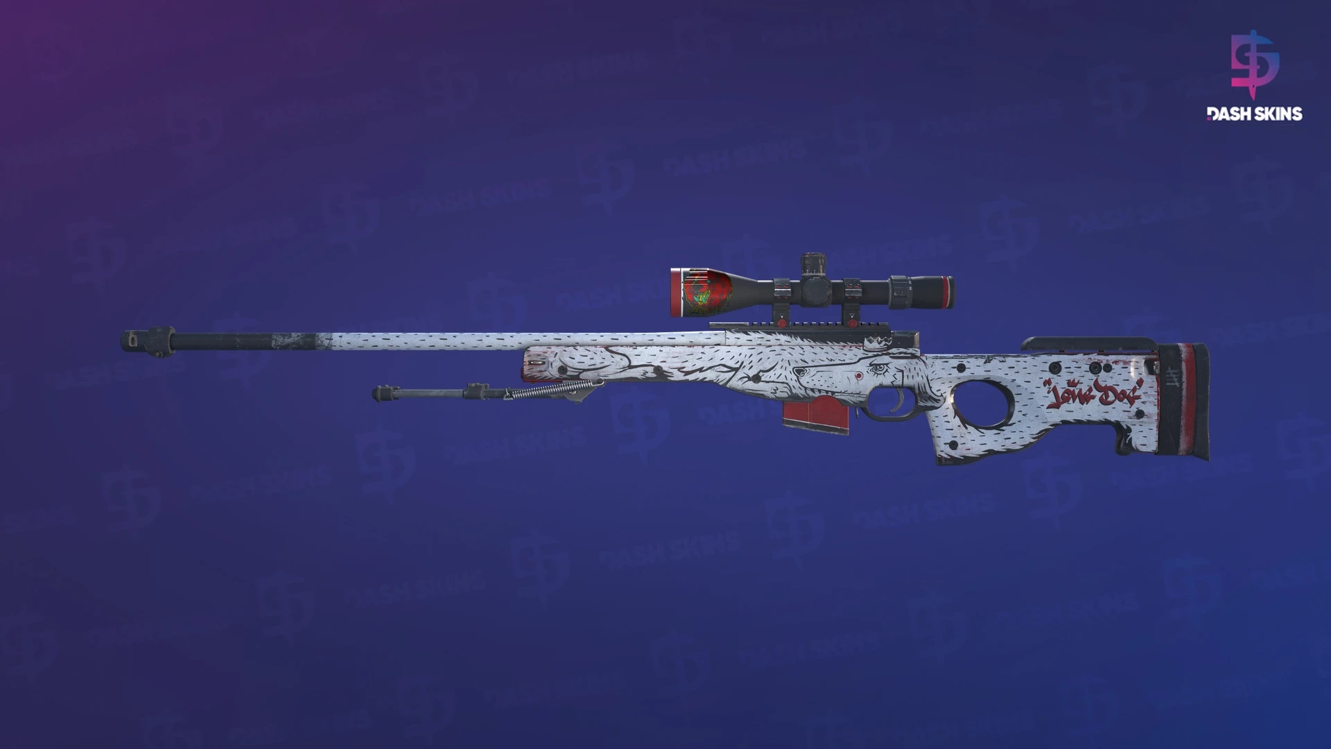 AWP | LongDog (Well-Worn) Screenshot Playside