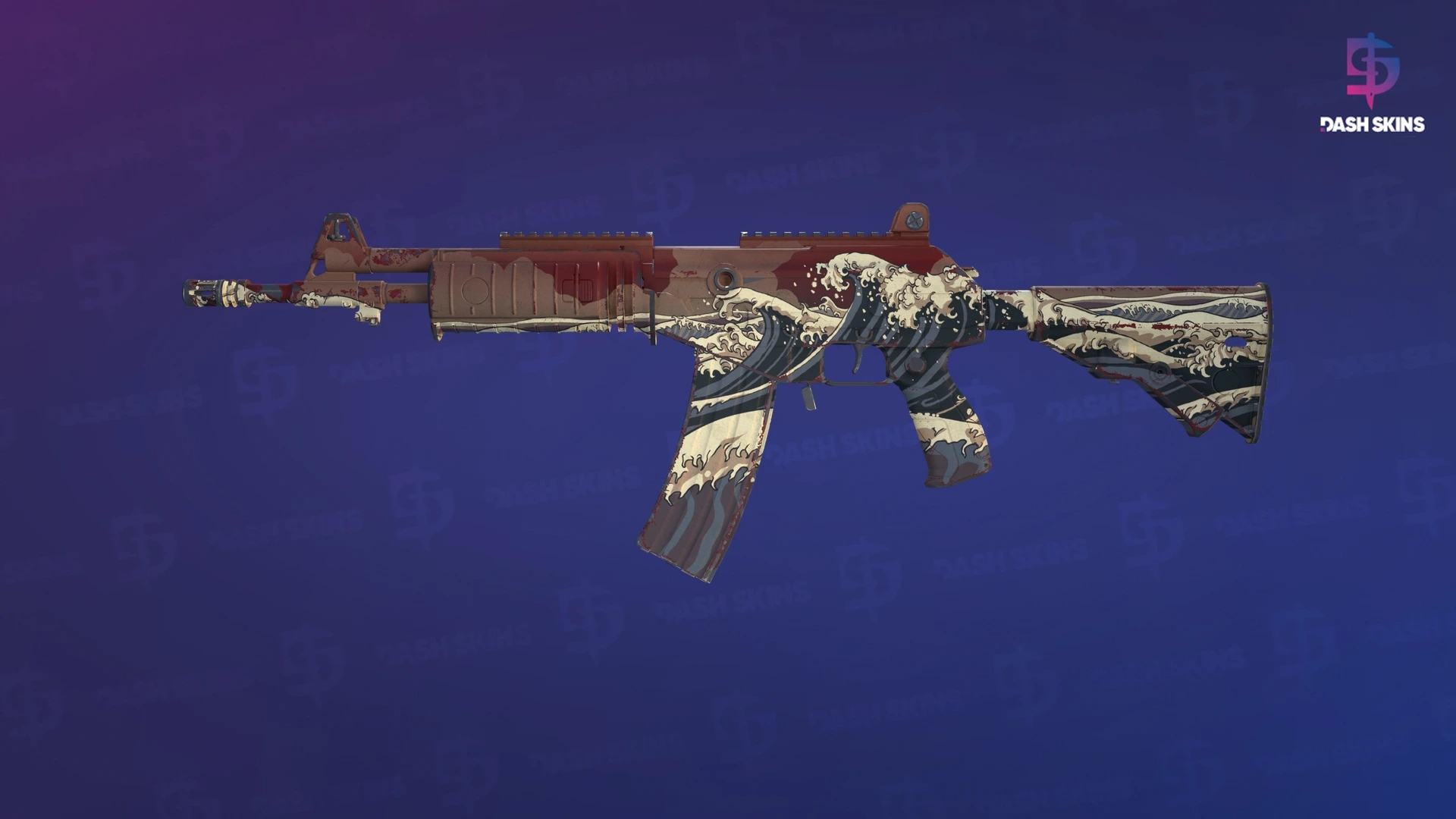 Galil AR | Crimson Tsunami (Minimal Wear) Screenshot Playside