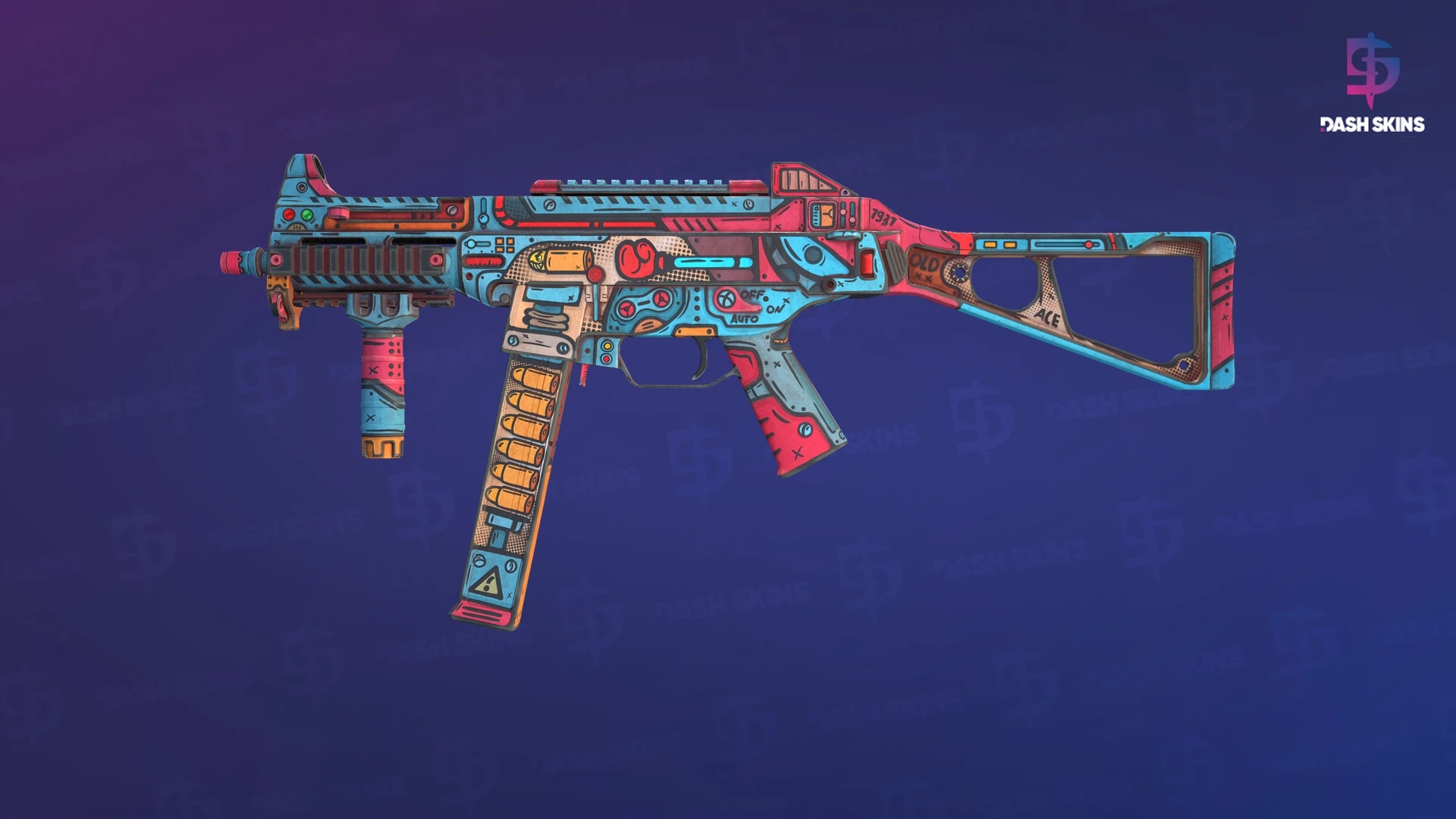 UMP-45 | K.O. Factory (Minimal Wear) Screenshot Playside