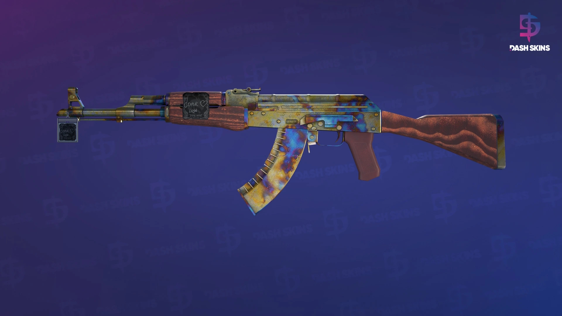AK-47 | Case Hardened (Well-Worn) Screenshot Playside