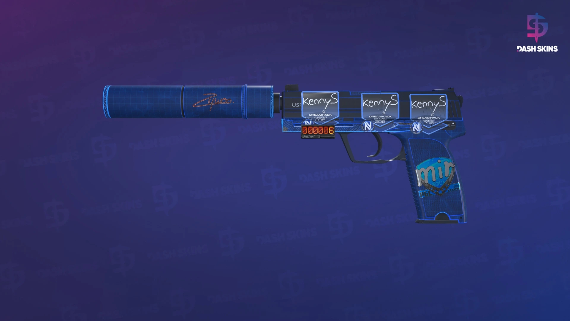 StatTrak™ USP-S | Blueprint (Field-Tested) Screenshot Playside