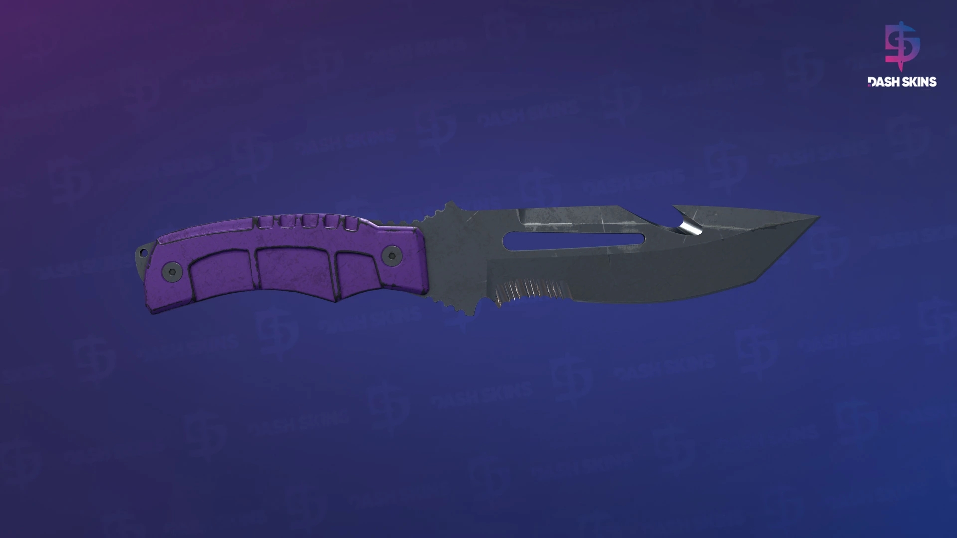 ★ Survival Knife | Ultraviolet (Battle-Scarred) Screenshot Playside