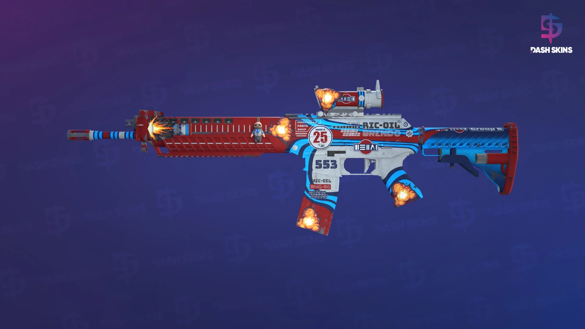 SG 553 | Integrale (Well-Worn) Screenshot Playside