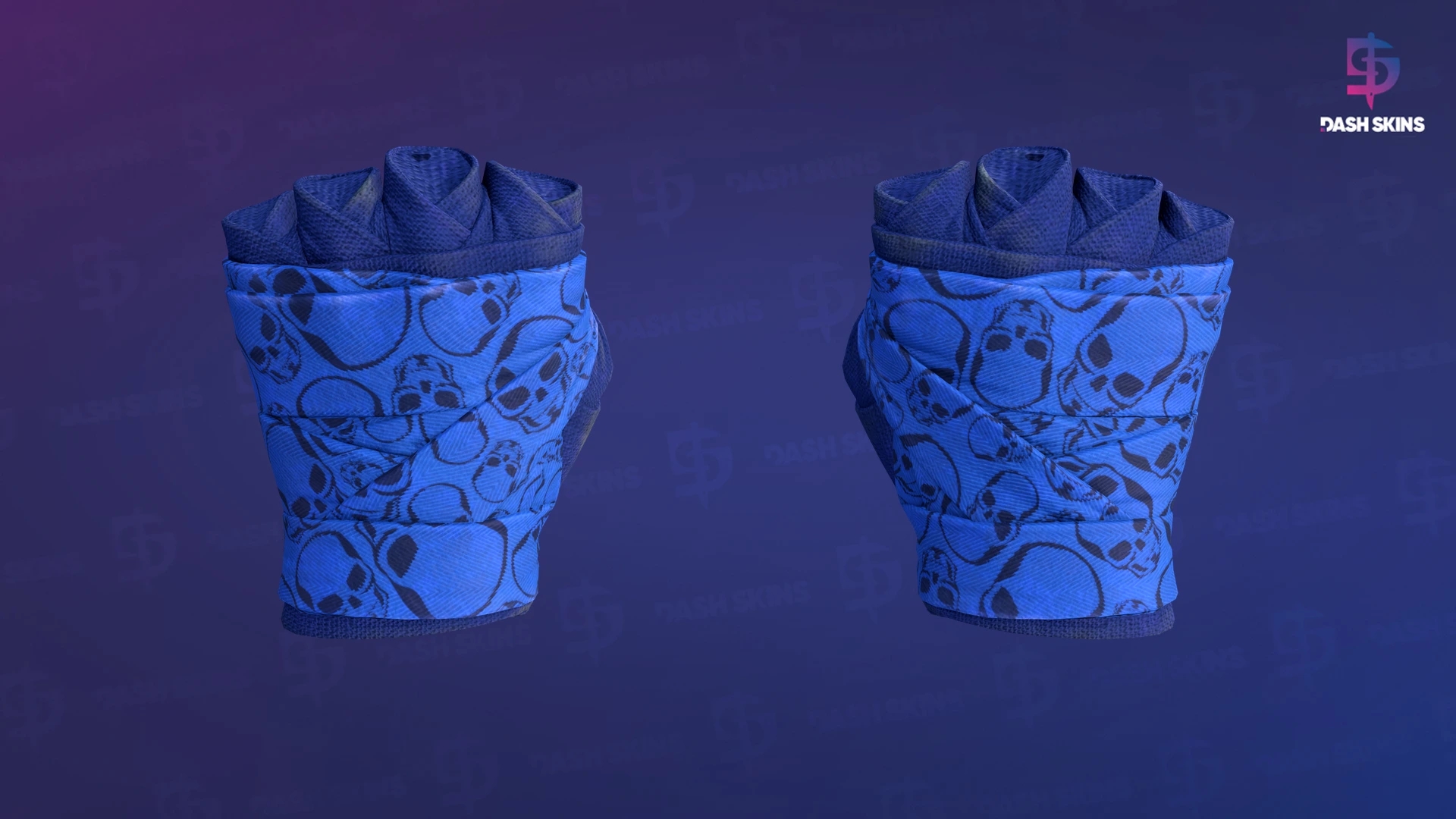 ★ Hand Wraps | Cobalt Skulls (Field-Tested) Screenshot Playside