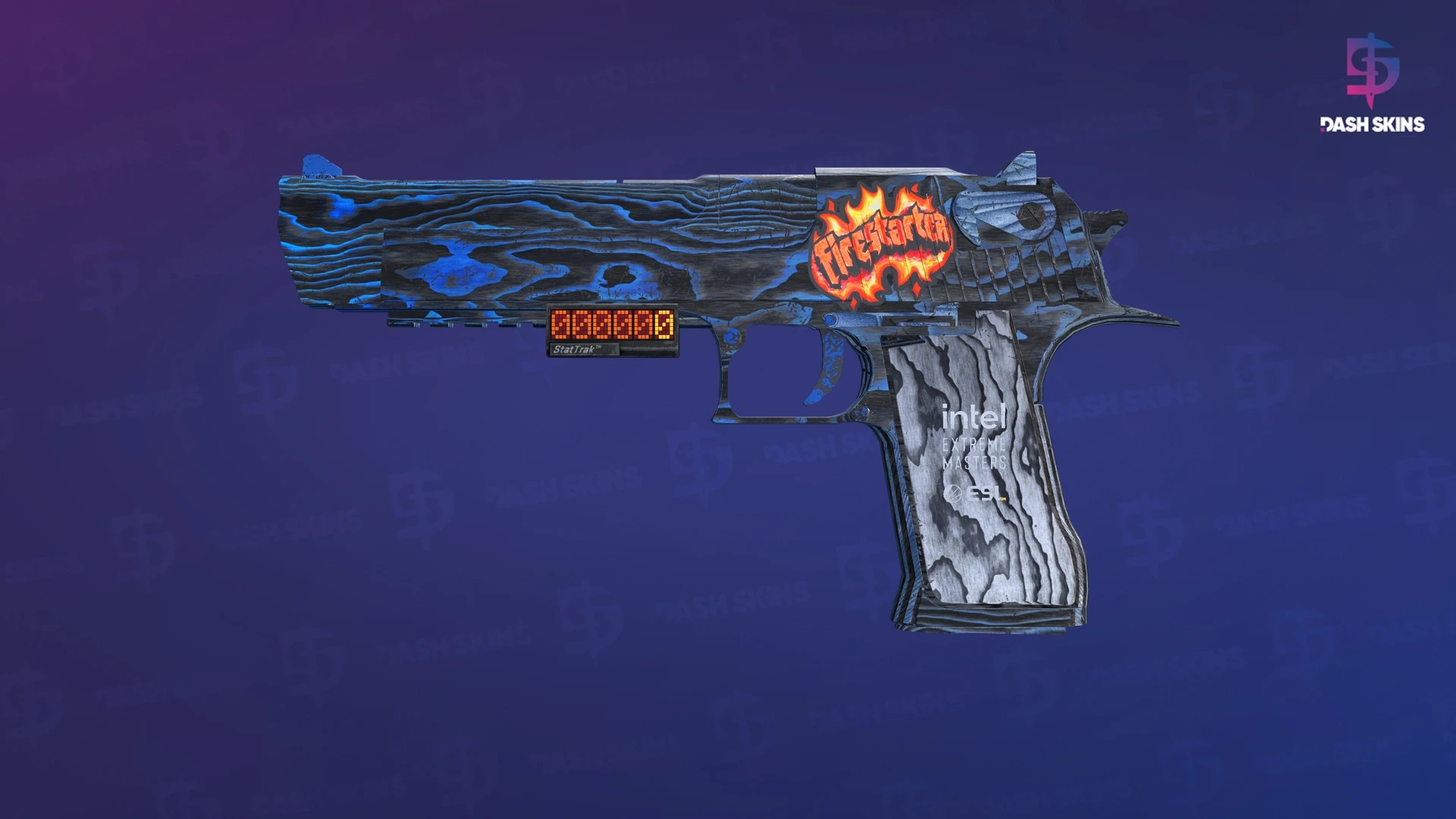 StatTrak™ Desert Eagle | Blue Ply (Well-Worn) Screenshot Playside