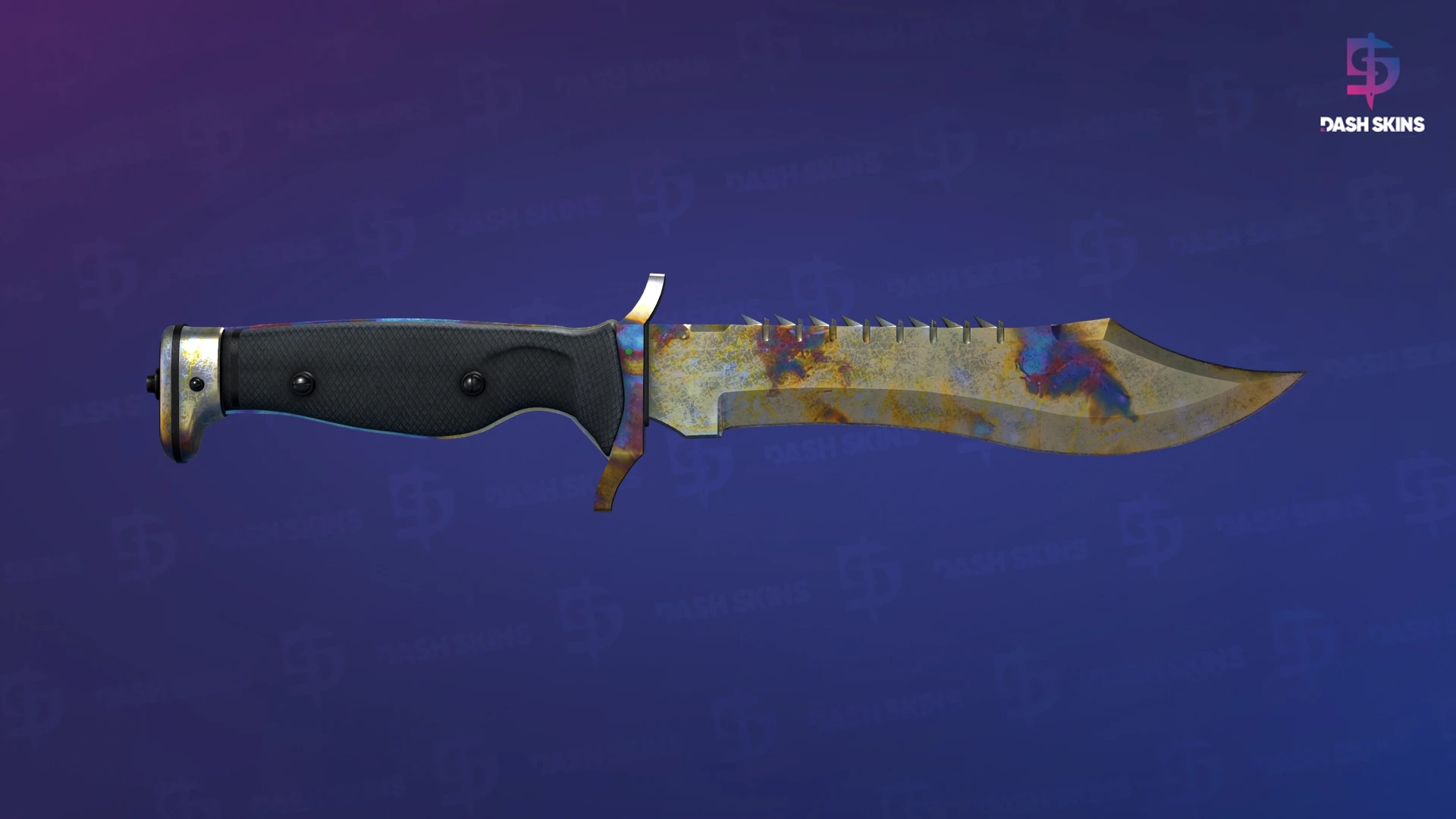 ★ Bowie Knife | Case Hardened (Well-Worn) Screenshot Playside